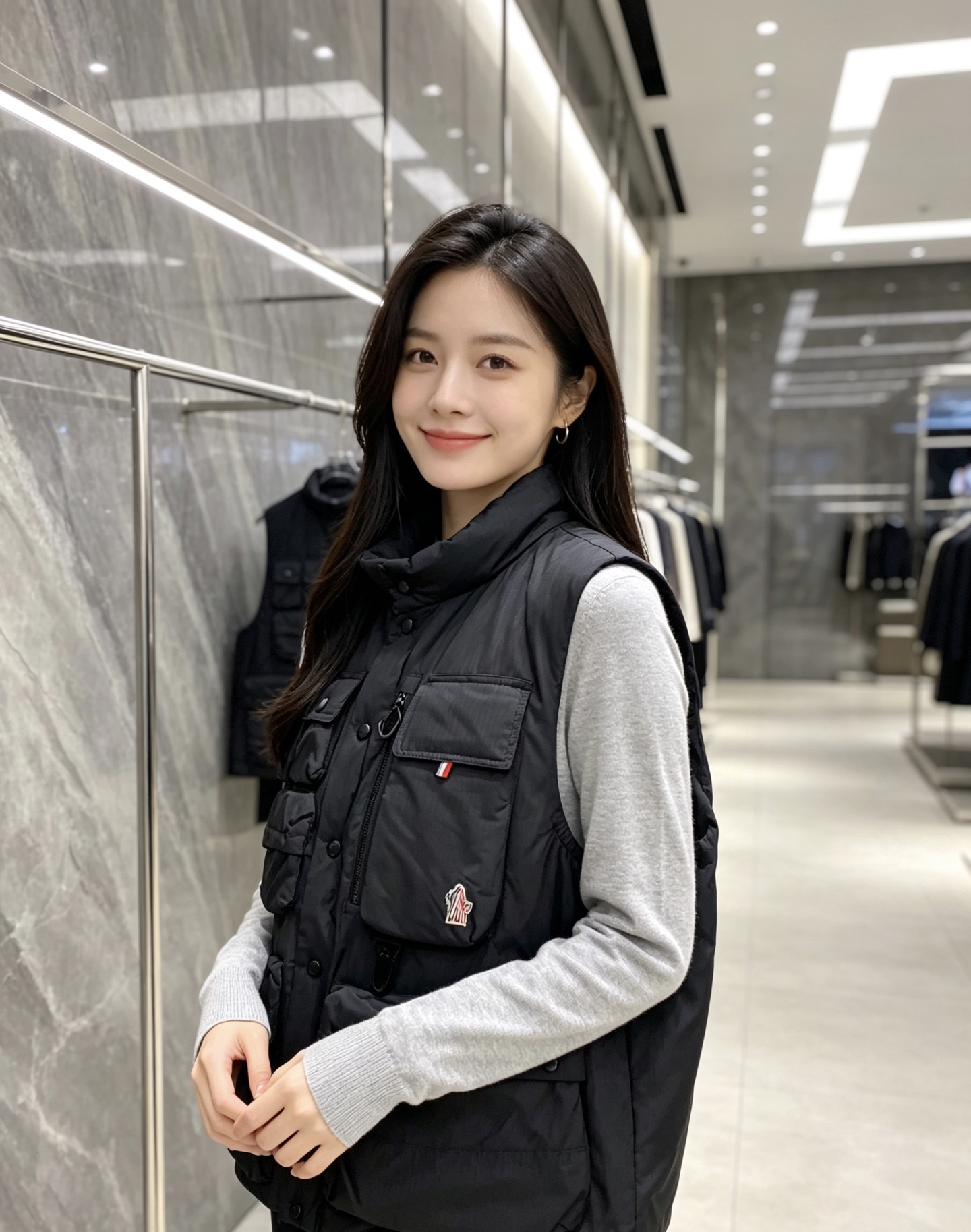 Moncler 蒙口 2026秋冬新款户外工装羽绒马甲上新✨ 填充90高纯度白鸭绒,轻盈保暖无臃肿感 多口袋工装立体剪裁 Moncler 蒙口 2026秋冬新款户外工装羽绒马甲上新✨ 填充90高纯度白鸭绒,轻盈保暖无臃肿感 多口袋工装立体剪裁