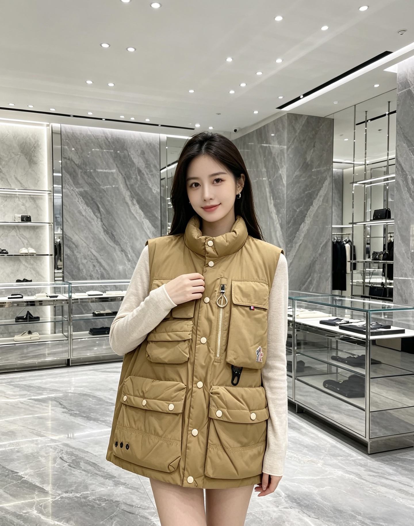 Moncler 蒙口 2026秋冬新款户外工装羽绒马甲上新✨ 填充90高纯度白鸭绒,轻盈保暖无臃肿感 多口袋工装立体剪裁 Moncler 蒙口 2026秋冬新款户外工装羽绒马甲上新✨ 填充90高纯度白鸭绒,轻盈保暖无臃肿感 多口袋工装立体剪裁