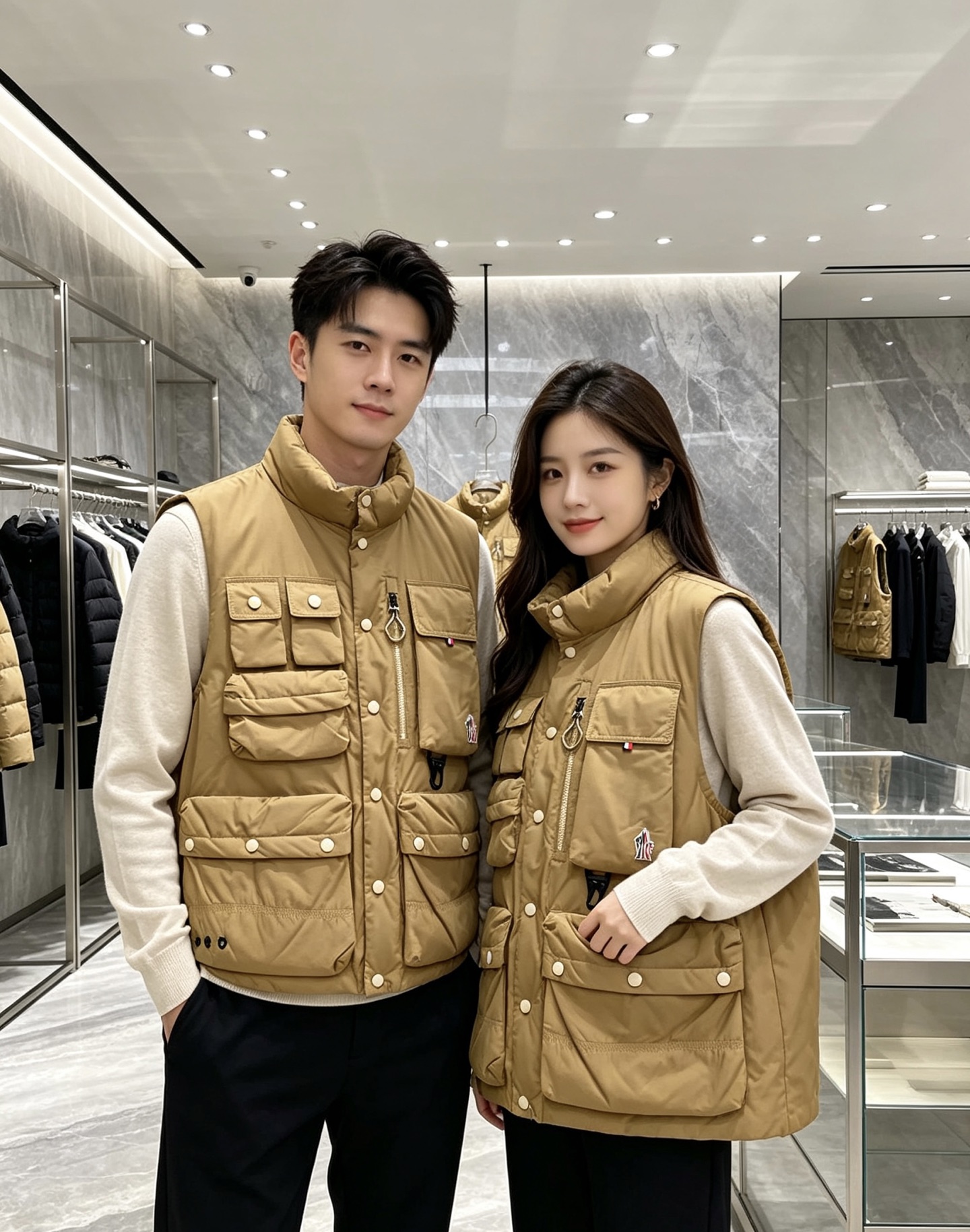 Moncler 蒙口 2026秋冬新款户外工装羽绒马甲上新✨ 填充90高纯度白鸭绒,轻盈保暖无臃肿感 多口袋工装立体剪裁 Moncler 蒙口 2026秋冬新款户外工装羽绒马甲上新✨ 填充90高纯度白鸭绒,轻盈保暖无臃肿感 多口袋工装立体剪裁