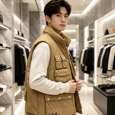 Moncler 蒙口 2026秋冬新款户外工装羽绒马甲上新✨ 填充90高纯度白鸭绒,轻盈保暖无臃肿感 多口袋工装立体剪裁 Moncler 蒙口 2026秋冬新款户外工装羽绒马甲上新✨ 填充90高纯度白鸭绒,轻盈保暖无臃肿感 多口袋工装立体剪裁