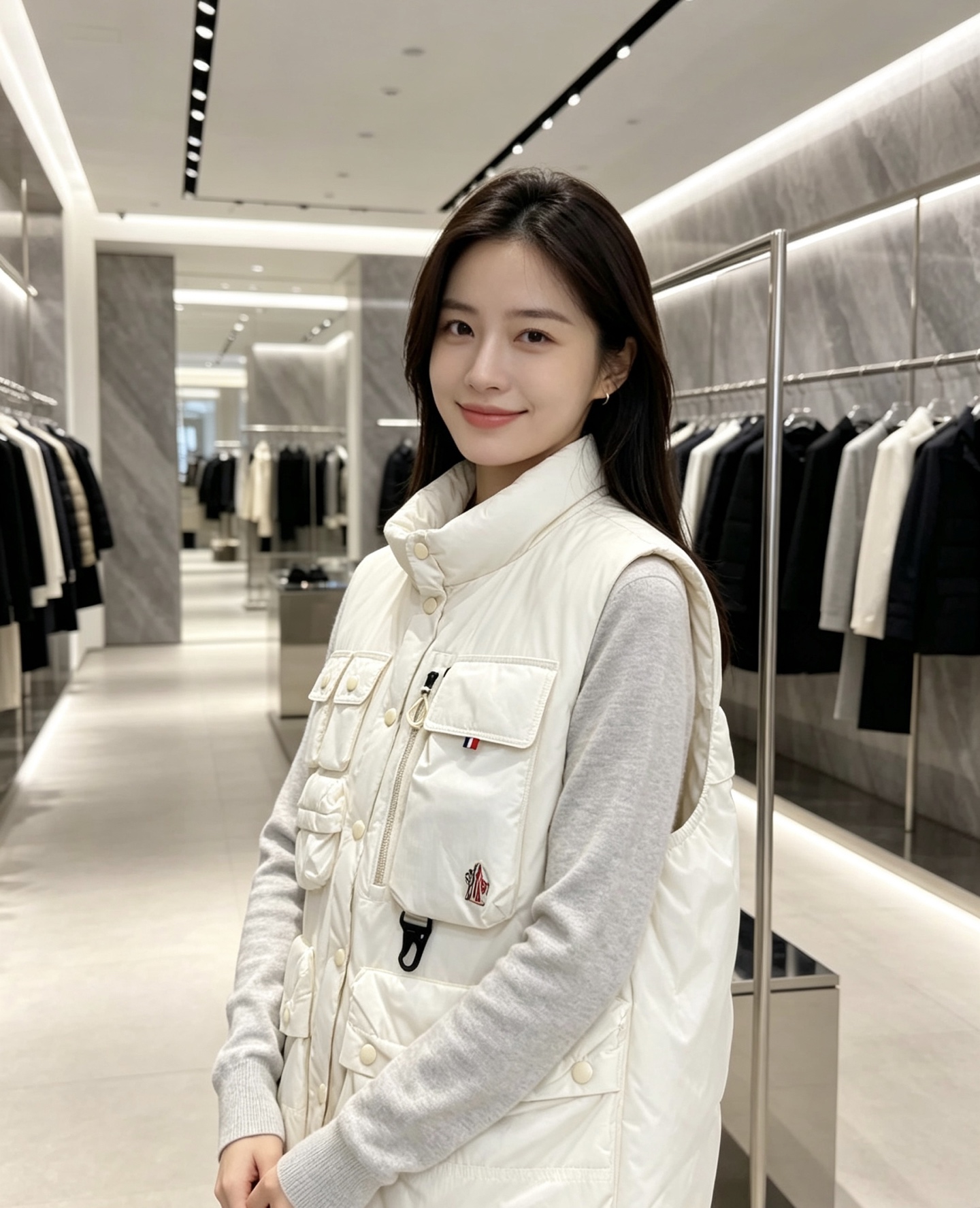 Moncler 蒙口 2026秋冬新款户外工装羽绒马甲上新✨ 填充90高纯度白鸭绒,轻盈保暖无臃肿感 多口袋工装立体剪裁 Moncler 蒙口 2026秋冬新款户外工装羽绒马甲上新✨ 填充90高纯度白鸭绒,轻盈保暖无臃肿感 多口袋工装立体剪裁