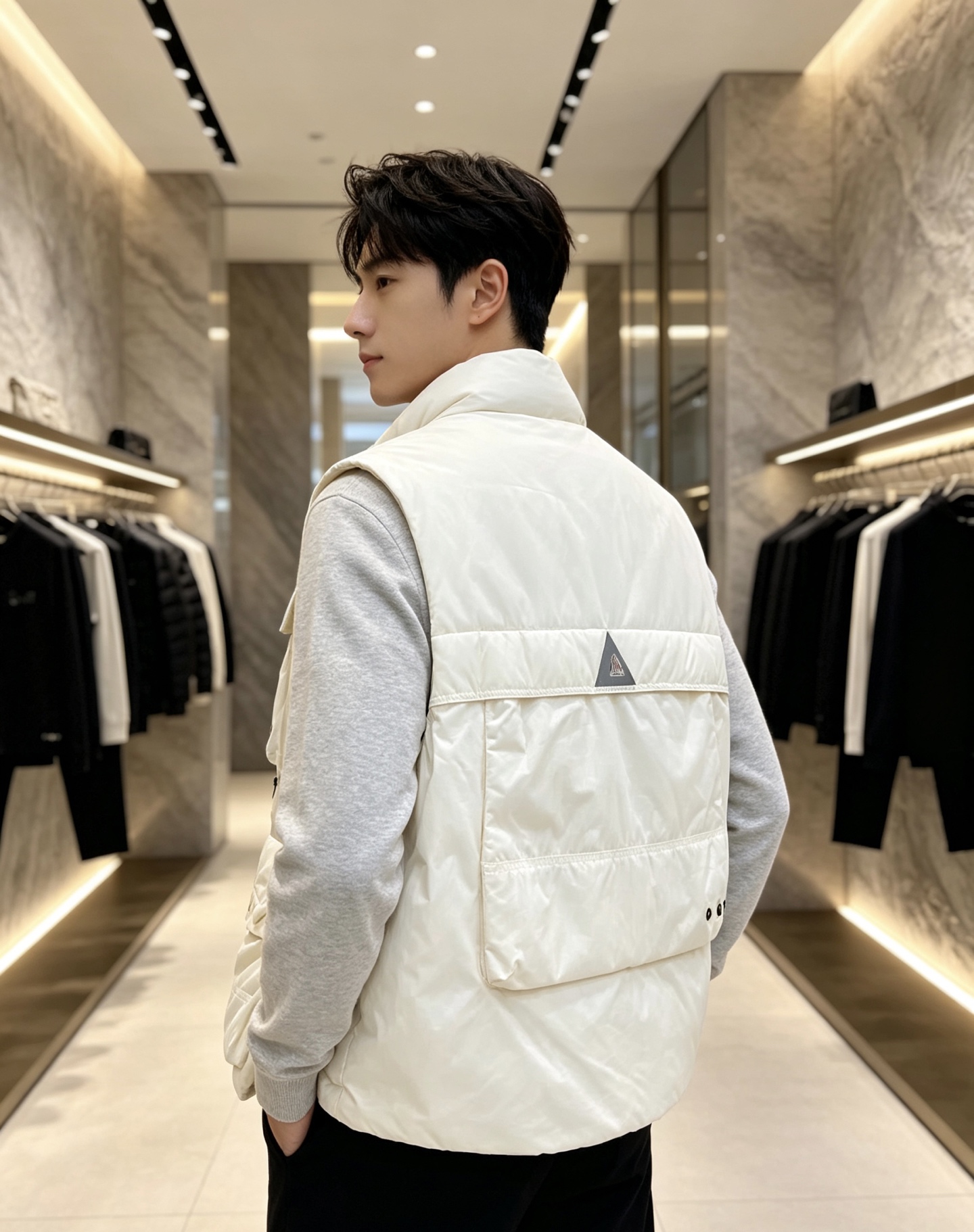 Moncler 蒙口 2026秋冬新款户外工装羽绒马甲上新✨ 填充90高纯度白鸭绒,轻盈保暖无臃肿感 多口袋工装立体剪裁 Moncler 蒙口 2026秋冬新款户外工装羽绒马甲上新✨ 填充90高纯度白鸭绒,轻盈保暖无臃肿感 多口袋工装立体剪裁