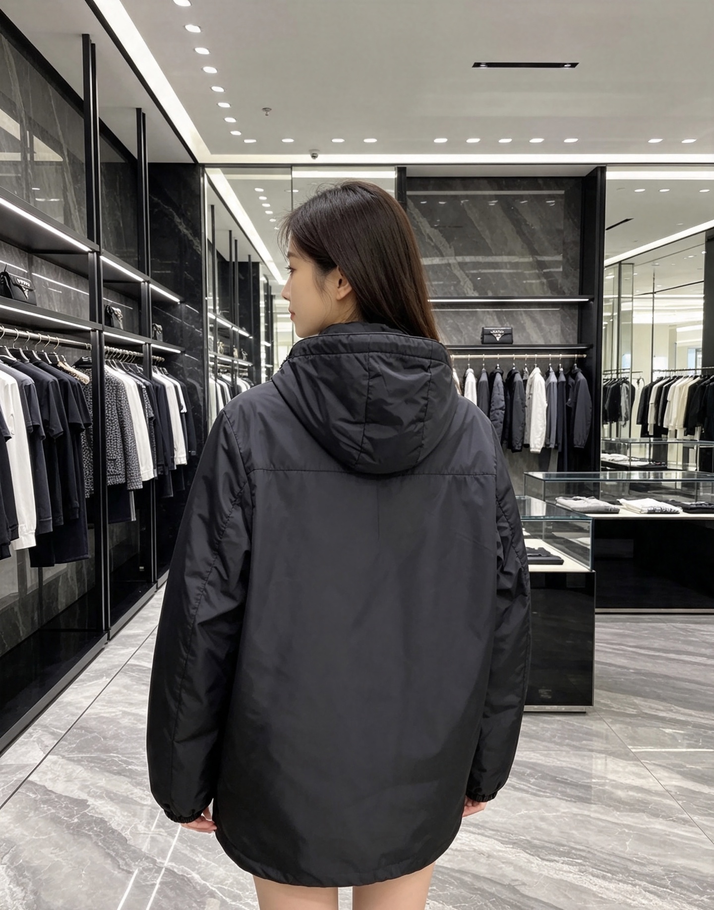 Prada 普拉达 2026秋冬新款连帽轻薄羽绒服,90白鸭绒填充,轻便柔和不压身 防水防风顺滑面料,经典三角标简约大气 Prada 普拉达 2026秋冬新款连帽轻薄羽绒服,90白鸭绒填充,轻便柔和不压身 防水防风顺滑面料,经典三角标简约大气