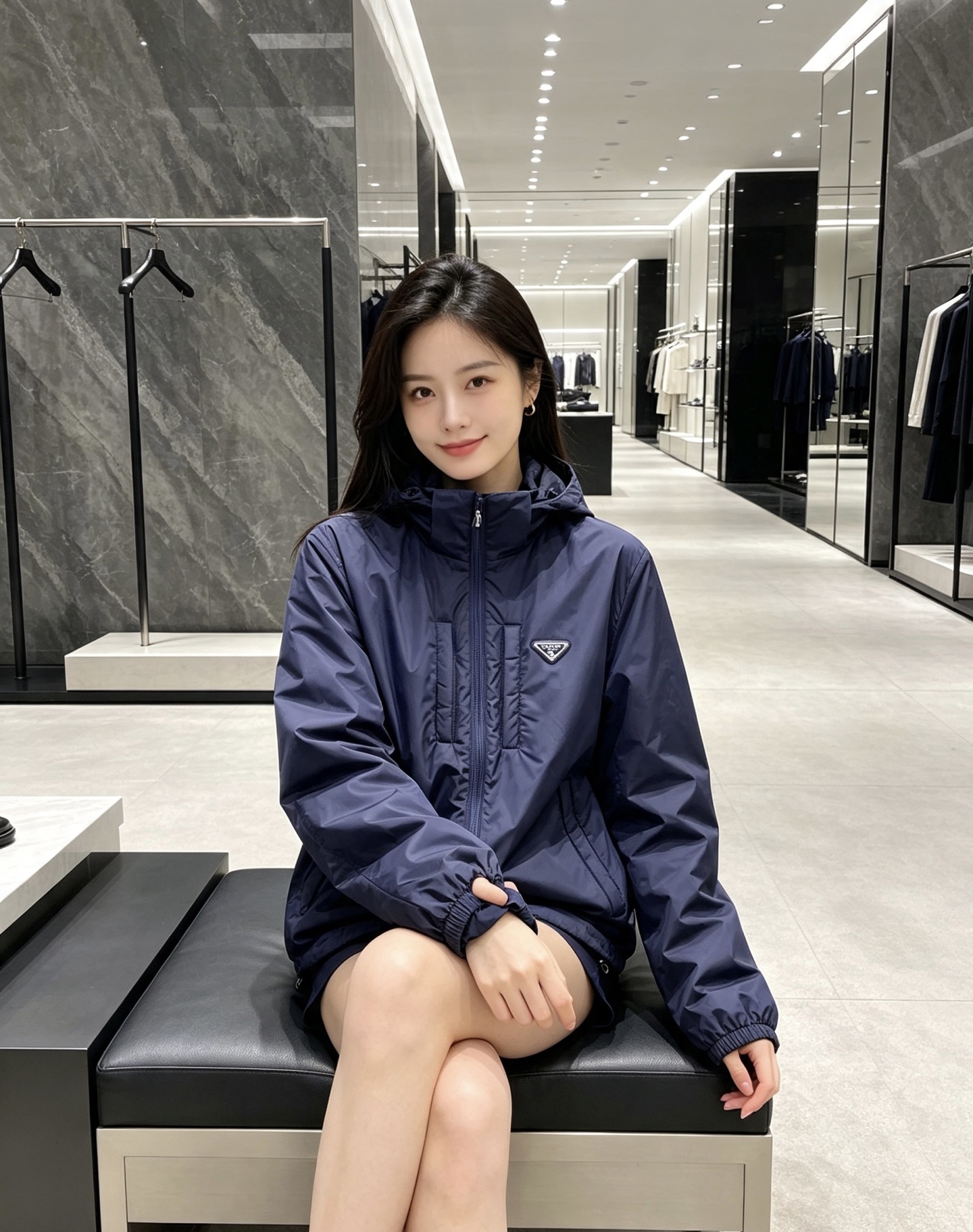 Prada 普拉达 2026秋冬新款连帽轻薄羽绒服,90白鸭绒填充,轻便柔和不压身 防水防风顺滑面料,经典三角标简约大气 Prada 普拉达 2026秋冬新款连帽轻薄羽绒服,90白鸭绒填充,轻便柔和不压身 防水防风顺滑面料,经典三角标简约大气