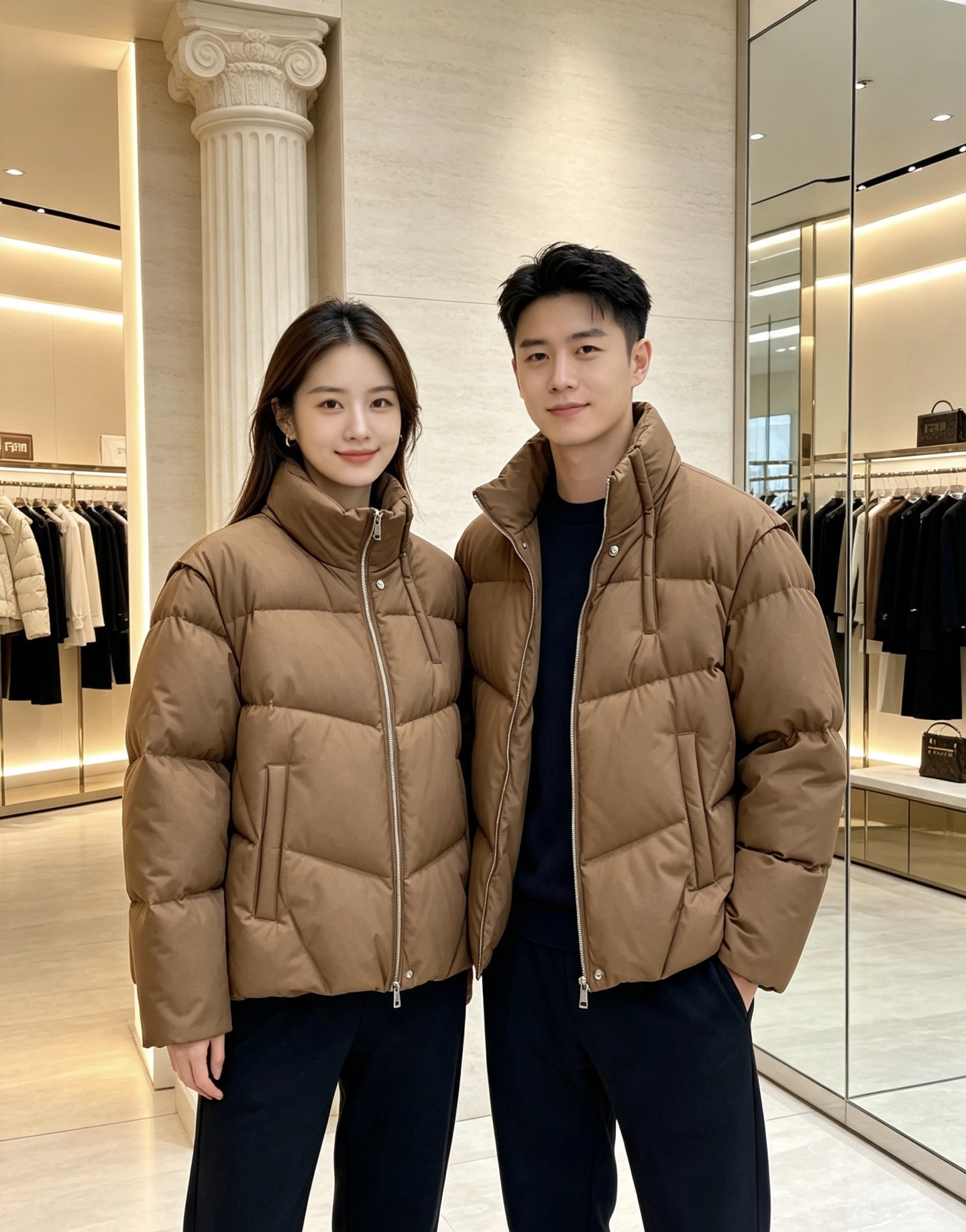 Fendi 芬迪 2026秋冬新款立领短款羽绒服 甄选90高纯度白鸭绒,充绒饱满,分段锁绒不跑绒、简约几何压线剪裁,利落 Fendi 芬迪 2026秋冬新款立领短款羽绒服 甄选90高纯度白鸭绒,充绒饱满,分段锁绒不跑绒、简约几何压线剪裁,利落