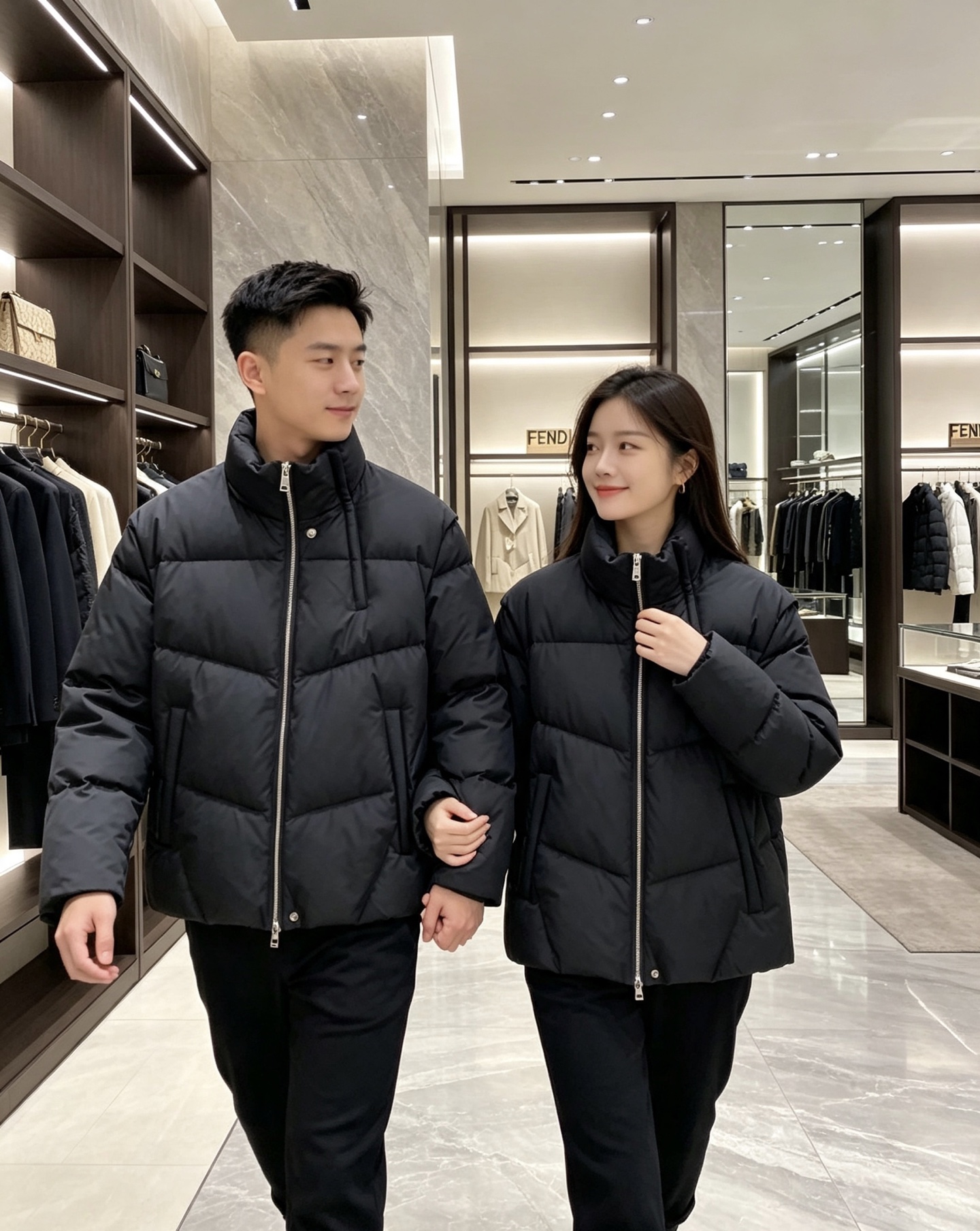 Fendi 芬迪 2026秋冬新款立领短款羽绒服 甄选90高纯度白鸭绒,充绒饱满,分段锁绒不跑绒、简约几何压线剪裁,利落 Fendi 芬迪 2026秋冬新款立领短款羽绒服 甄选90高纯度白鸭绒,充绒饱满,分段锁绒不跑绒、简约几何压线剪裁,利落