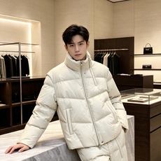 Fendi 芬迪 2026秋冬新款立领短款羽绒服 甄选90高纯度白鸭绒,充绒饱满,分段锁绒不跑绒、简约几何压线剪裁,利落 Fendi 芬迪 2026秋冬新款立领短款羽绒服 甄选90高纯度白鸭绒,充绒饱满,分段锁绒不跑绒、简约几何压线剪裁,利落