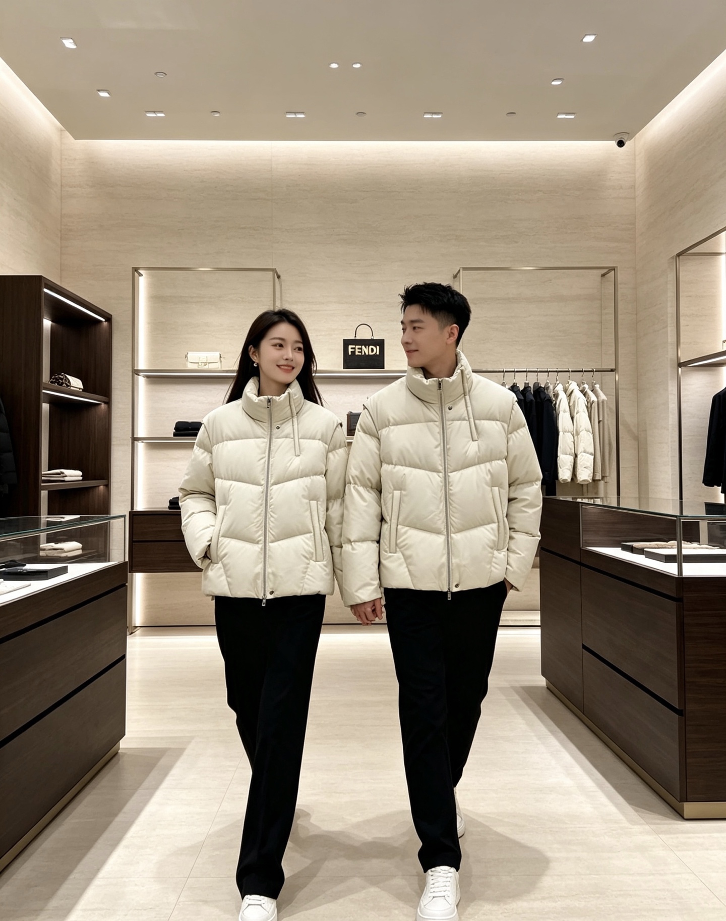 Fendi 芬迪 2026秋冬新款立领短款羽绒服 甄选90高纯度白鸭绒,充绒饱满,分段锁绒不跑绒、简约几何压线剪裁,利落 Fendi 芬迪 2026秋冬新款立领短款羽绒服 甄选90高纯度白鸭绒,充绒饱满,分段锁绒不跑绒、简约几何压线剪裁,利落