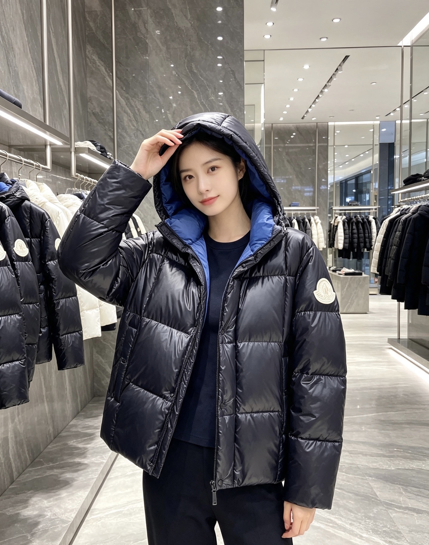 Moncler 蒙口 2026秋冬经典亮面连帽羽绒服 高光泽防风防水面料,大方格分仓充绒,饱满不跑绒,保暖力拉满 可调节 Moncler 蒙口 2026秋冬经典亮面连帽羽绒服 高光泽防风防水面料,大方格分仓充绒,饱满不跑绒,保暖力拉满 可调节