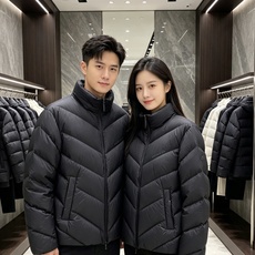 Moncler 蒙口 2026秋冬V型衍缝立领轻量羽绒服 定制斜向V型充绒分格,定型不跑绒,线条显瘦利落 高领防风立领设 Moncler 蒙口 2026秋冬V型衍缝立领轻量羽绒服 定制斜向V型充绒分格,定型不跑绒,线条显瘦利落 高领防风立领设