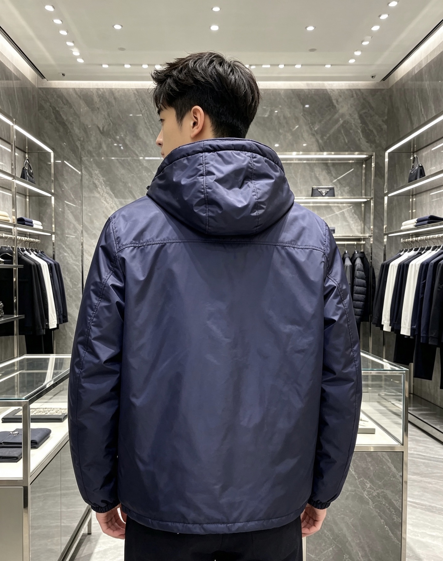 Prada 普拉达 2026秋冬新款|Prada梅西同款轻薄连帽羽绒✨ 95高纯度白鸭绒填充,轻便无臃肿感 三防再生尼龙 Prada 普拉达 2026秋冬新款|Prada梅西同款轻薄连帽羽绒✨ 95高纯度白鸭绒填充,轻便无臃肿感 三防再生尼龙