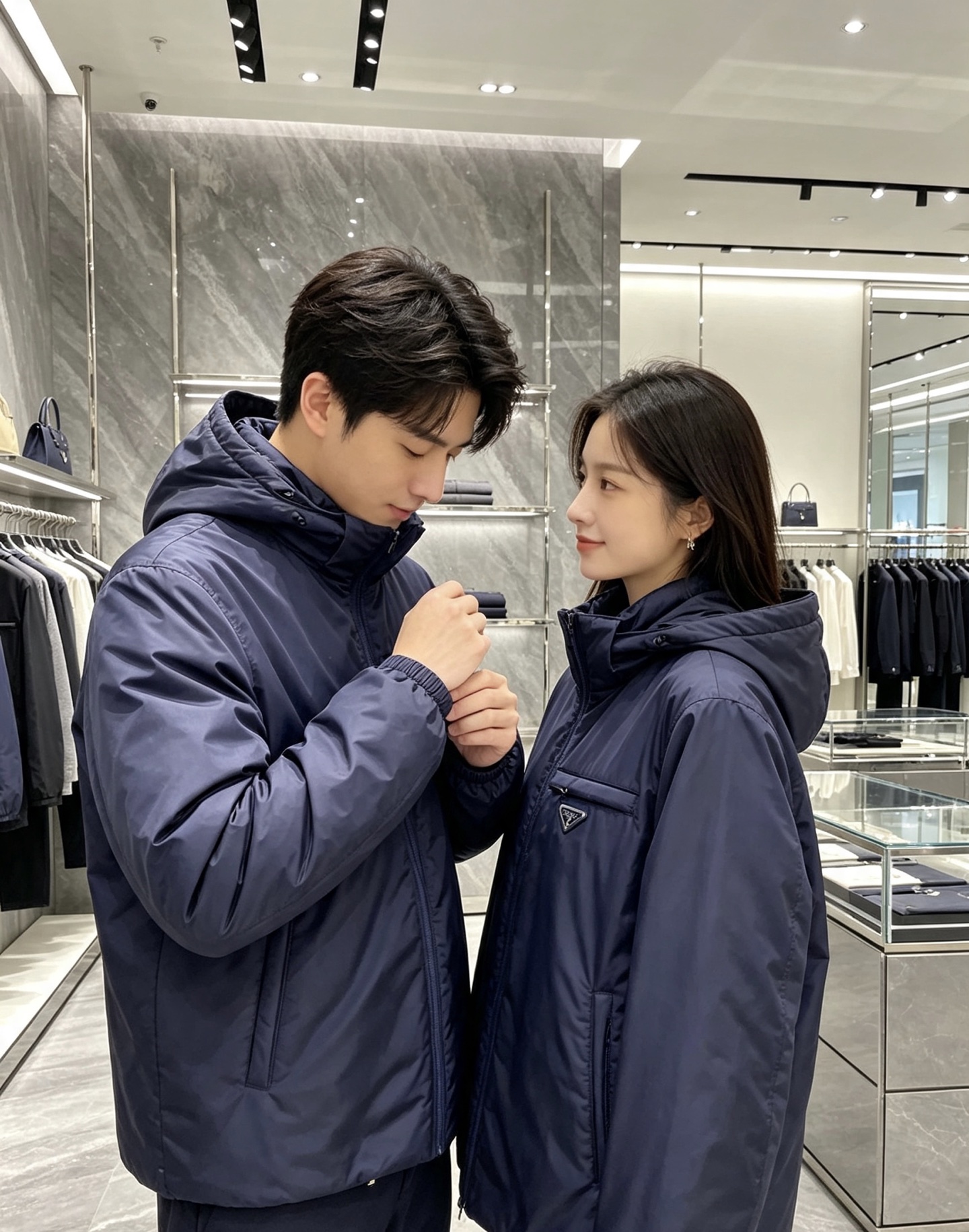 Prada 普拉达 2026秋冬新款|Prada梅西同款轻薄连帽羽绒✨ 95高纯度白鸭绒填充,轻便无臃肿感 三防再生尼龙 Prada 普拉达 2026秋冬新款|Prada梅西同款轻薄连帽羽绒✨ 95高纯度白鸭绒填充,轻便无臃肿感 三防再生尼龙