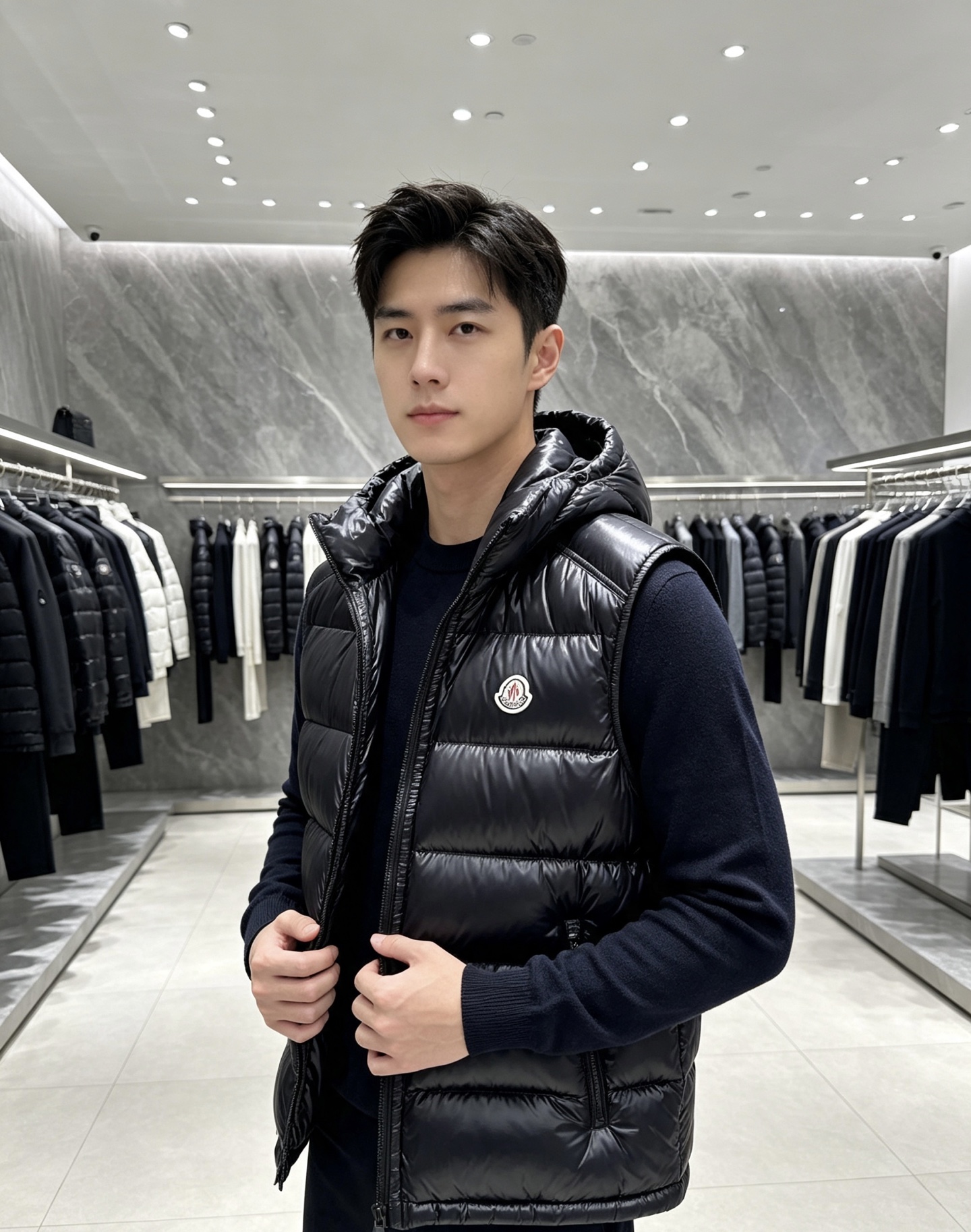 Moncler 蒙口2026秋冬新款连帽羽绒马甲 甄选90新国标白鸭绒,蓬松轻盈保暖 配套原版定制五金拉链,细节还原到位 Moncler 蒙口2026秋冬新款连帽羽绒马甲 甄选90新国标白鸭绒,蓬松轻盈保暖 配套原版定制五金拉链,细节还原到位