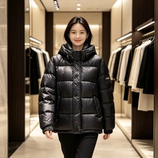 FENDI|芬迪 2026秋冬黑色短款羽绒服 高含量95白鸭绒填充,蓬松保暖不压身 横条方格充绒工艺,均匀锁绒不易结块 FENDI|芬迪 2026秋冬黑色短款羽绒服 高含量95白鸭绒填充,蓬松保暖不压身 横条方格充绒工艺,均匀锁绒不易结块