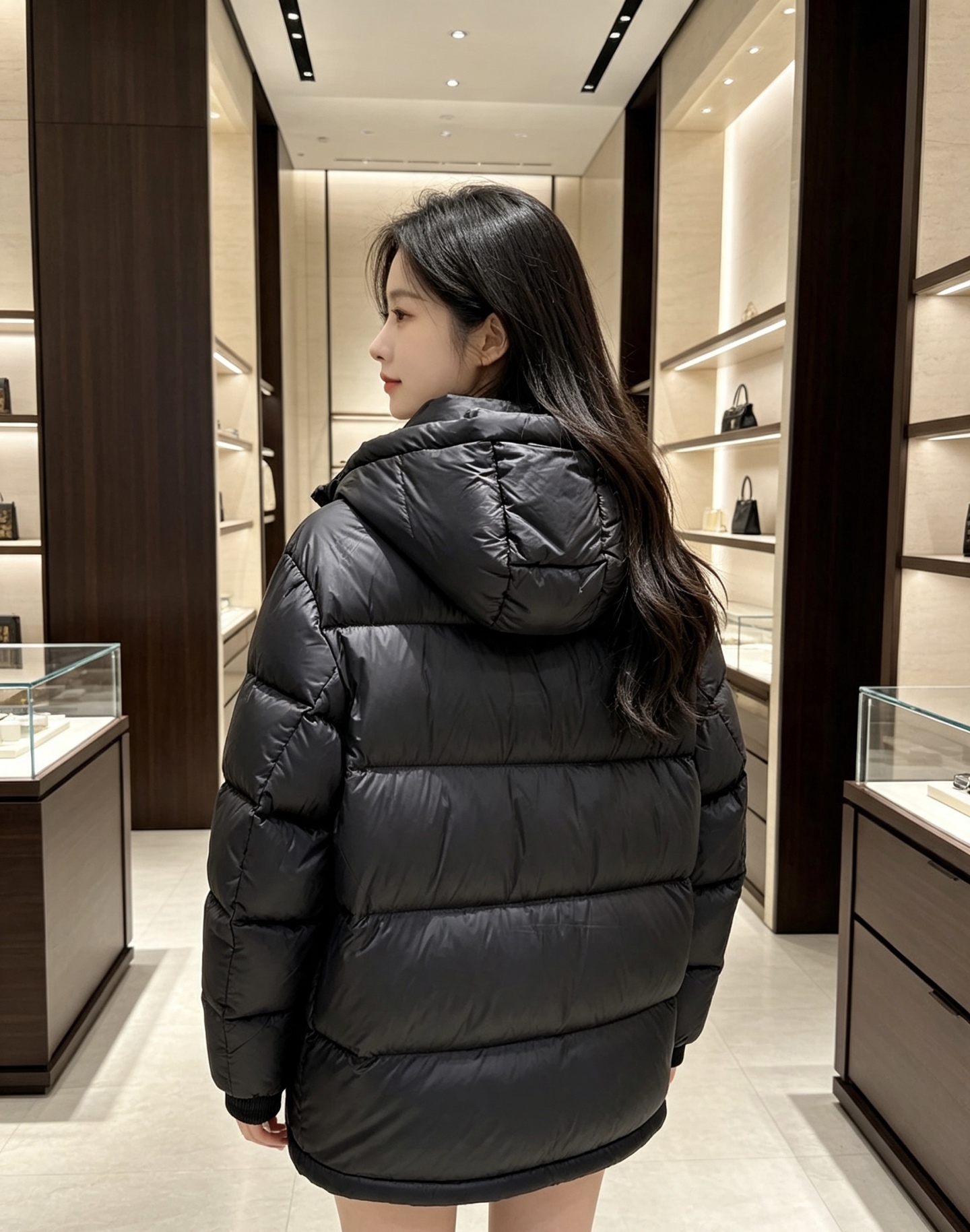 FENDI|芬迪 2026秋冬黑色短款羽绒服 高含量95白鸭绒填充,蓬松保暖不压身 横条方格充绒工艺,均匀锁绒不易结块 FENDI|芬迪 2026秋冬黑色短款羽绒服 高含量95白鸭绒填充,蓬松保暖不压身 横条方格充绒工艺,均匀锁绒不易结块