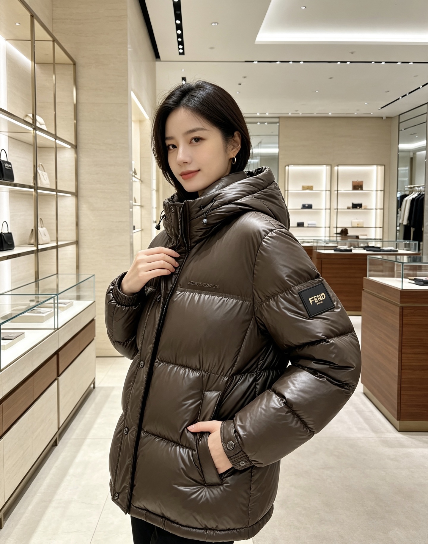 FENDI|芬迪 2026秋冬短款羽绒上新 甄选95白鸭绒,蓬松度优秀,锁温防寒 经典方格充绒,防止羽绒移位 亮面质感面 FENDI|芬迪 2026秋冬短款羽绒上新 甄选95白鸭绒,蓬松度优秀,锁温防寒 经典方格充绒,防止羽绒移位 亮面质感面