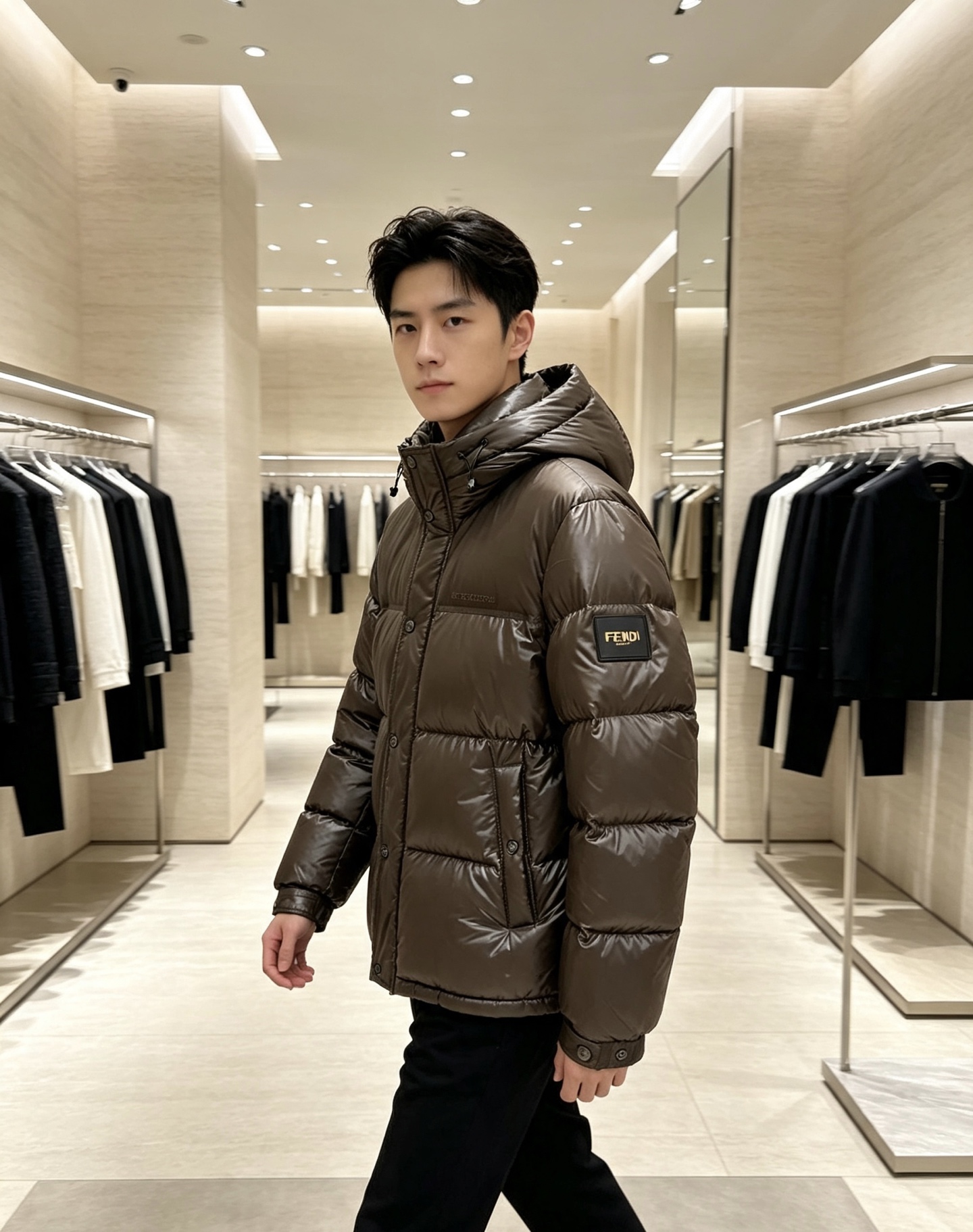 FENDI|芬迪 2026秋冬短款羽绒上新 甄选95白鸭绒,蓬松度优秀,锁温防寒 经典方格充绒,防止羽绒移位 亮面质感面 FENDI|芬迪 2026秋冬短款羽绒上新 甄选95白鸭绒,蓬松度优秀,锁温防寒 经典方格充绒,防止羽绒移位 亮面质感面