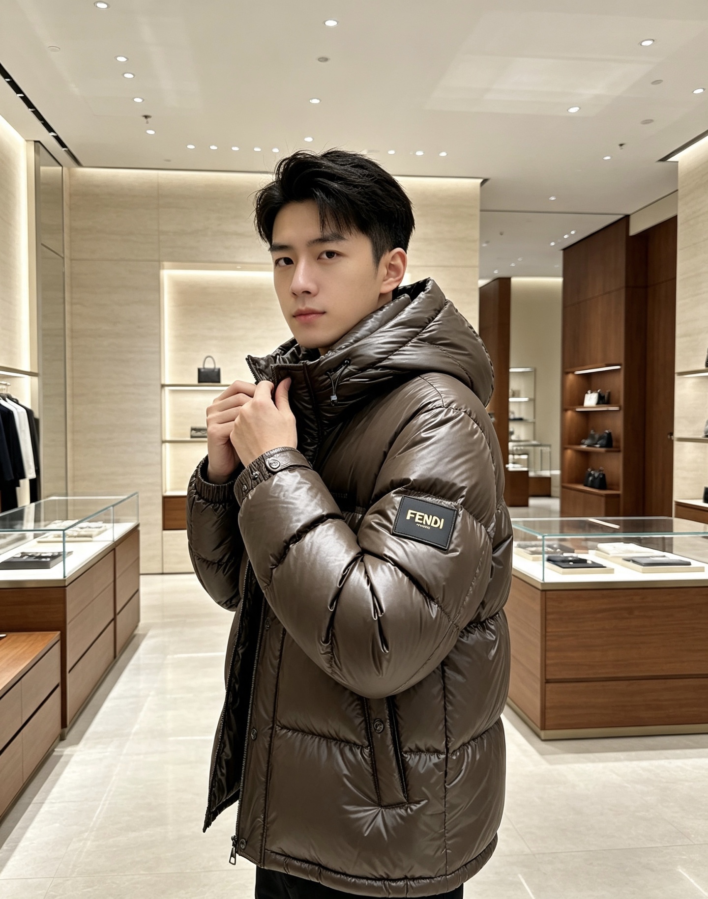 FENDI|芬迪 2026秋冬短款羽绒上新 甄选95白鸭绒,蓬松度优秀,锁温防寒 经典方格充绒,防止羽绒移位 亮面质感面 FENDI|芬迪 2026秋冬短款羽绒上新 甄选95白鸭绒,蓬松度优秀,锁温防寒 经典方格充绒,防止羽绒移位 亮面质感面