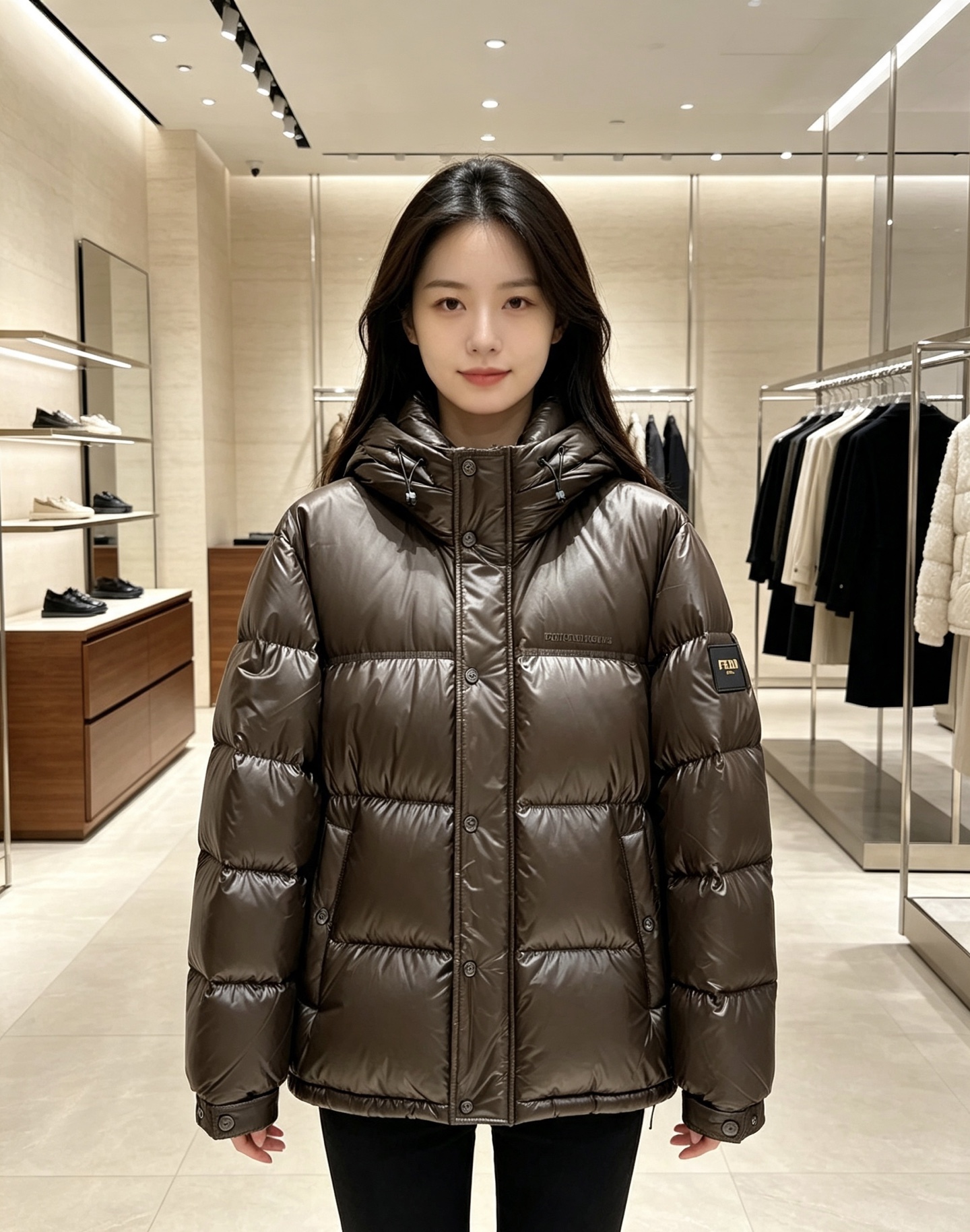 FENDI|芬迪 2026秋冬短款羽绒上新 甄选95白鸭绒,蓬松度优秀,锁温防寒 经典方格充绒,防止羽绒移位 亮面质感面 FENDI|芬迪 2026秋冬短款羽绒上新 甄选95白鸭绒,蓬松度优秀,锁温防寒 经典方格充绒,防止羽绒移位 亮面质感面