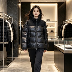 Moncler 蒙口 2026秋冬立领拼接羽绒服 甄选90新国标白鸭绒,充绒饱满,御寒不臃肿 哑光面料搭配亮面羽绒料撞色 Moncler 蒙口 2026秋冬立领拼接羽绒服 甄选90新国标白鸭绒,充绒饱满,御寒不臃肿 哑光面料搭配亮面羽绒料撞色