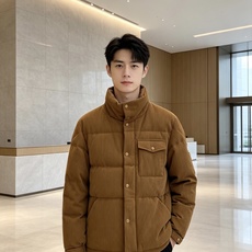 Moncler 蒙口 2026秋冬新款灯芯绒立领羽绒服,90新国标白鸭绒 全套原版定制五金,纽扣、袖标细节高度还原 复古 Moncler 蒙口 2026秋冬新款灯芯绒立领羽绒服,90新国标白鸭绒 全套原版定制五金,纽扣、袖标细节高度还原 复古