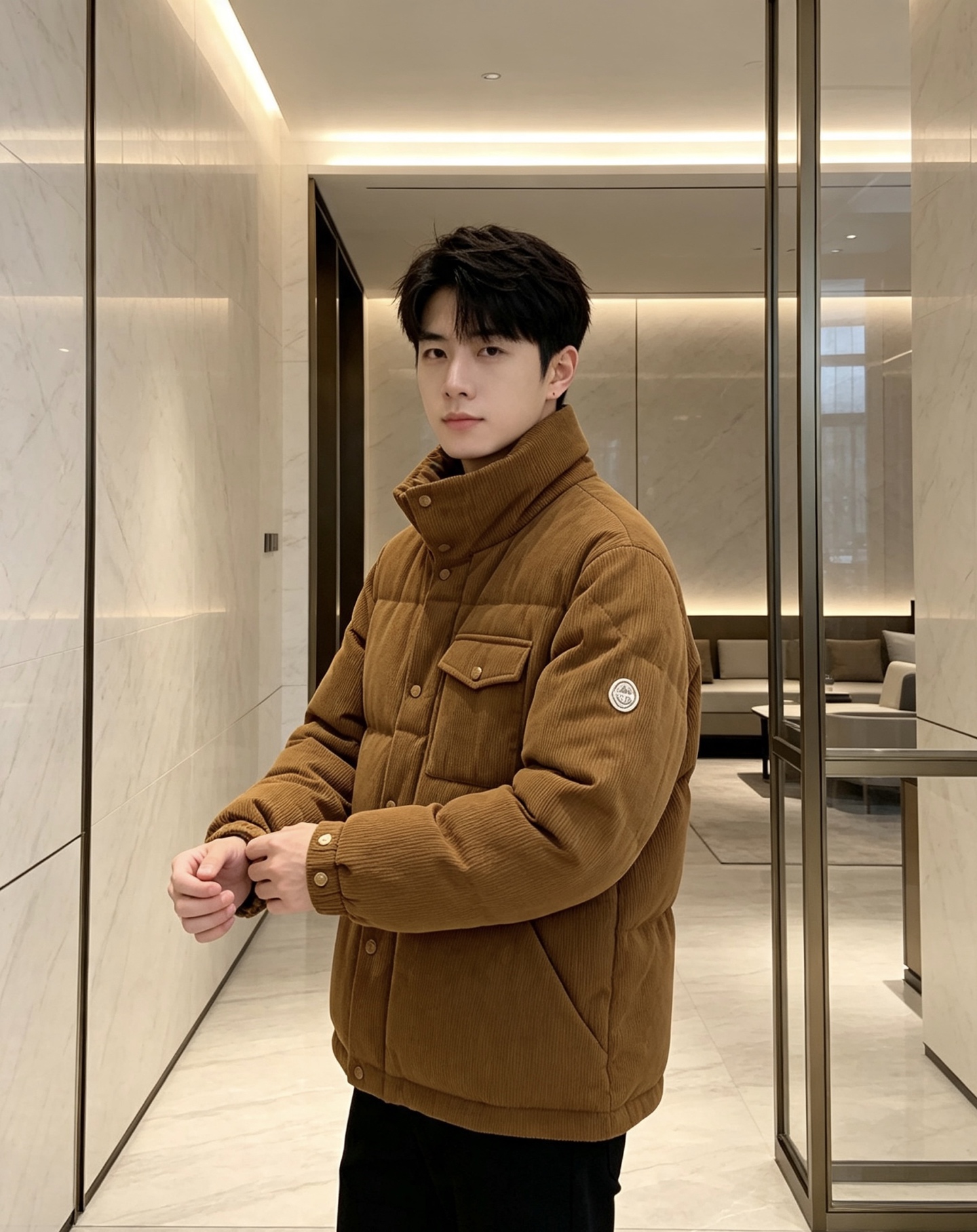 Moncler 蒙口 2026秋冬新款灯芯绒立领羽绒服,90新国标白鸭绒 全套原版定制五金,纽扣、袖标细节高度还原 复古 Moncler 蒙口 2026秋冬新款灯芯绒立领羽绒服,90新国标白鸭绒 全套原版定制五金,纽扣、袖标细节高度还原 复古