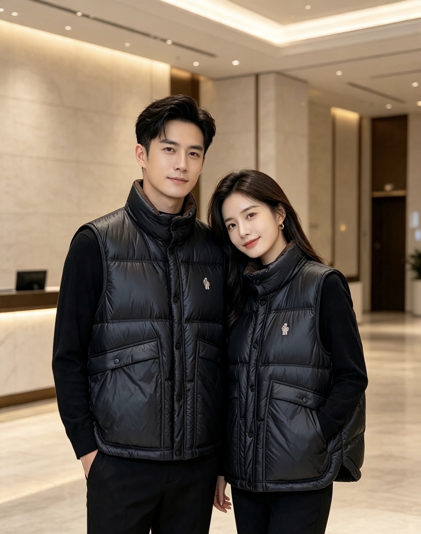 Moncler｜盟可睐 2026秋冬新款蒙口 90新国标白鸭绒填充 原版五金配件，纽扣刺绣细节高度还原 立领羽绒马甲，双
