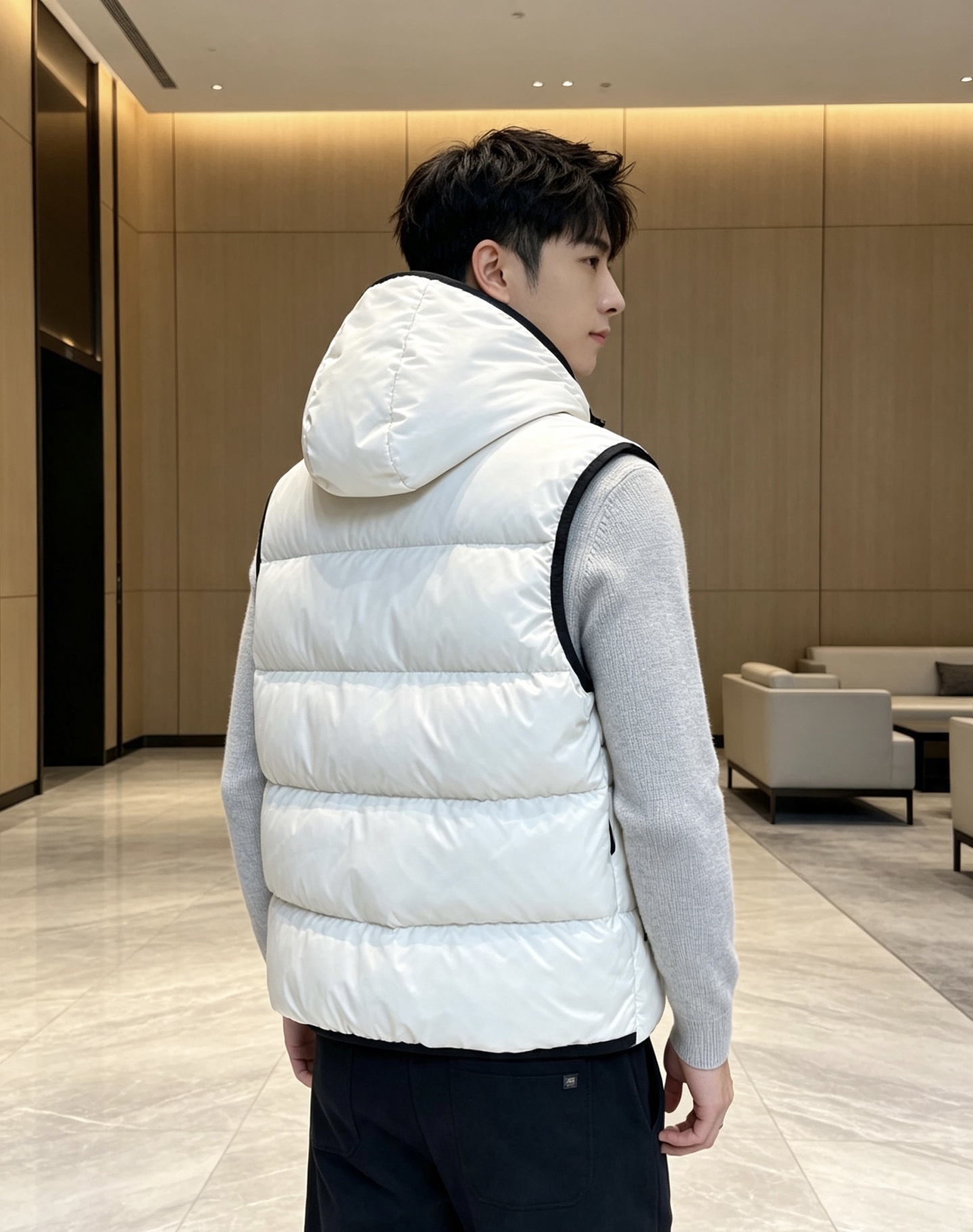 Moncler Valmasque蒙口男士可拆卸兜帽羽绒马甲.原版购入开发.特级鹅绒填充➕原厂替换面料➕原厂配套五金. Moncler Valmasque蒙口男士可拆卸兜帽羽绒马甲.原版购入开发.特级鹅绒填充➕原厂替换面料➕原厂配套五金.