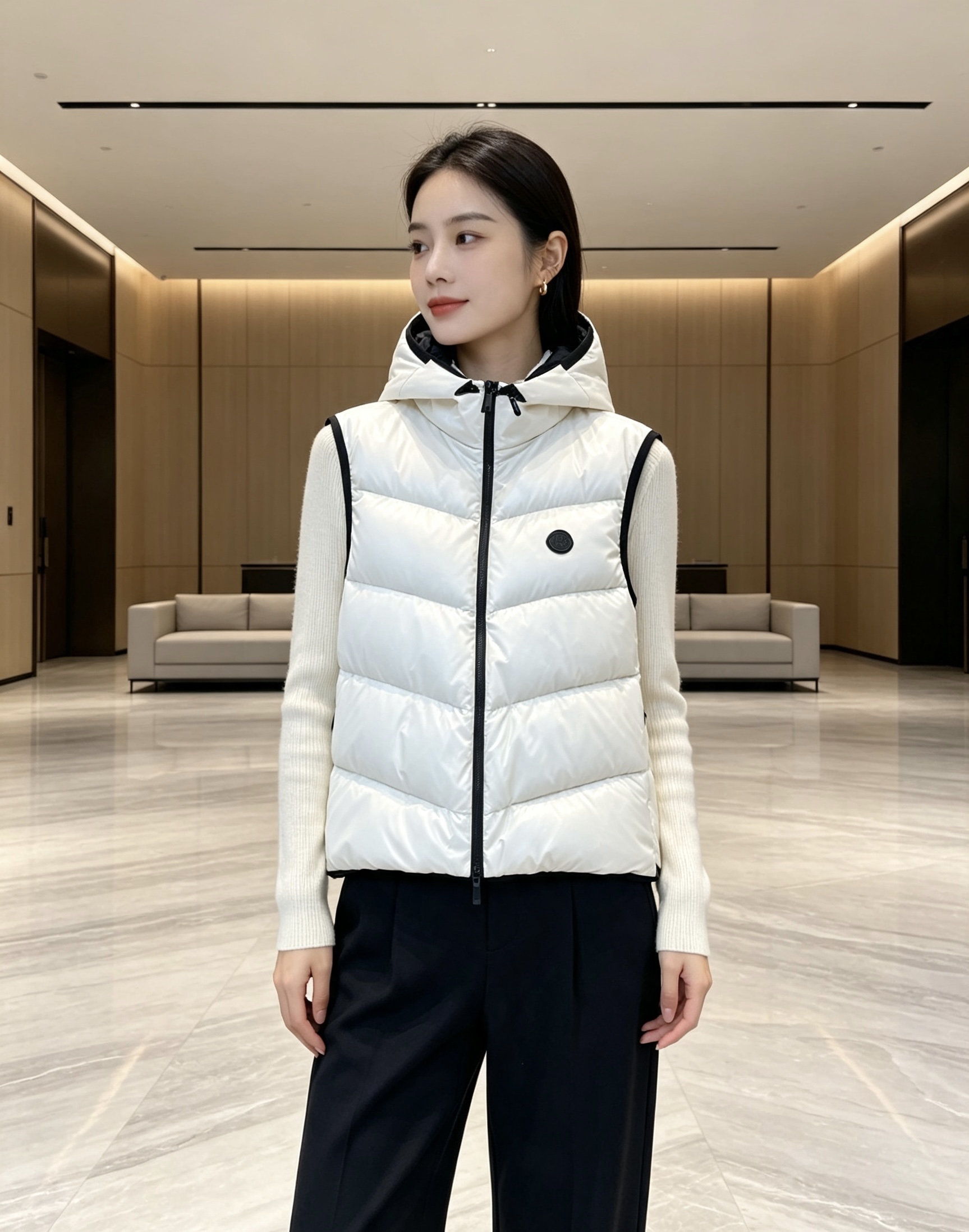 Moncler Valmasque蒙口男士可拆卸兜帽羽绒马甲.原版购入开发.特级鹅绒填充➕原厂替换面料➕原厂配套五金. Moncler Valmasque蒙口男士可拆卸兜帽羽绒马甲.原版购入开发.特级鹅绒填充➕原厂替换面料➕原厂配套五金.