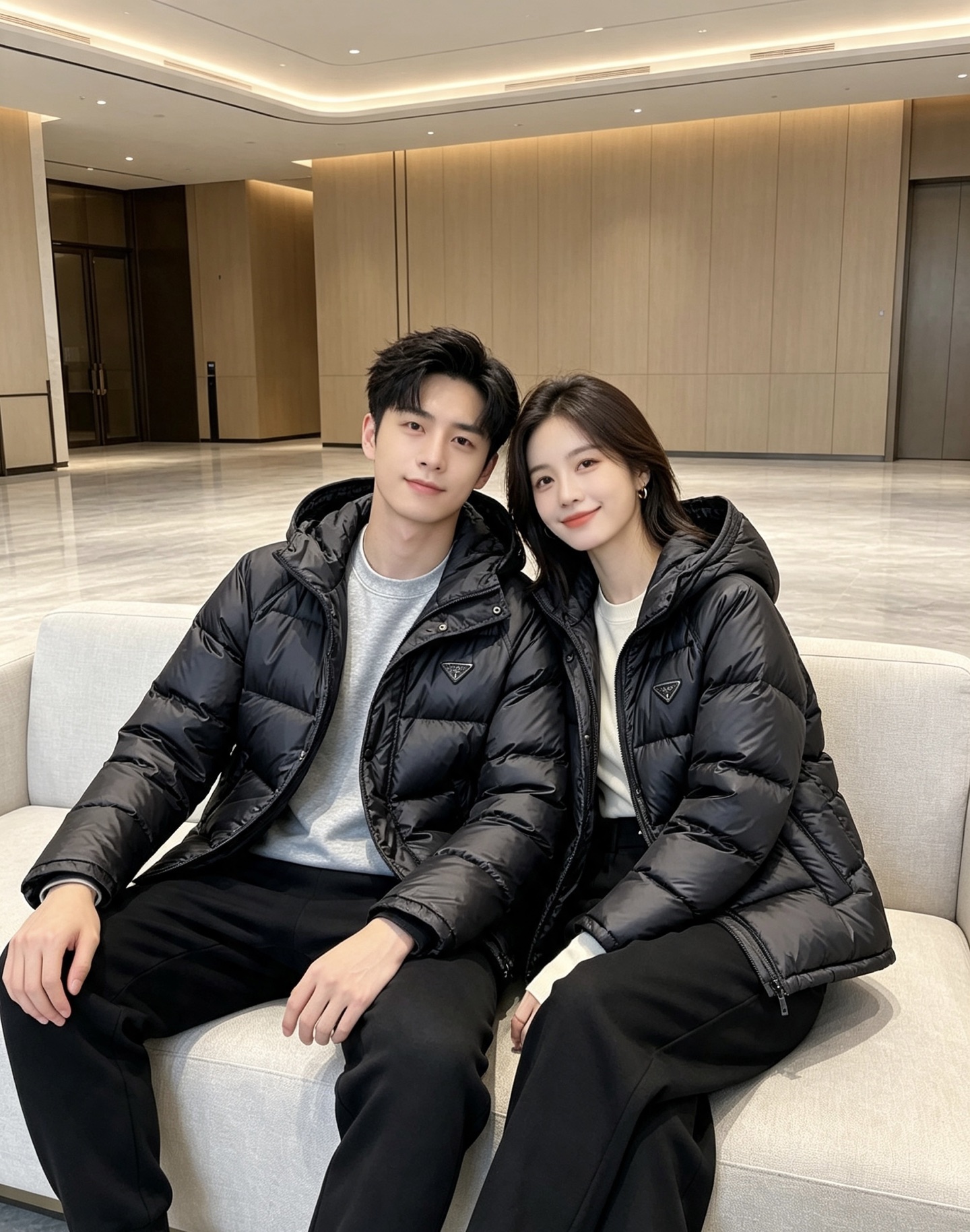 Prada&普拉达FW2026秋冬新款羽绒服。柜子在售款，一件难求。采用定制防风防雨面料，抗皱立挺有型，软糯亲肤，上身舒