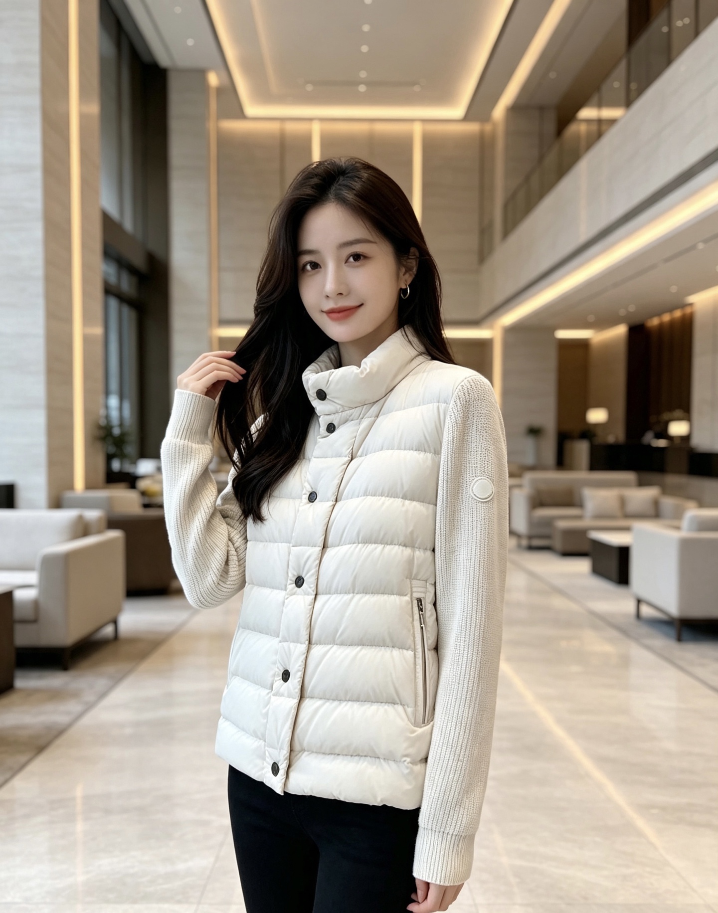 Moncler 蒙口 2026年秋冬新款羽绒服，针织拼接羽绒服采用新国标95白鸭绒，秋冬新品内搭神器！在国内羽绒黑色都是