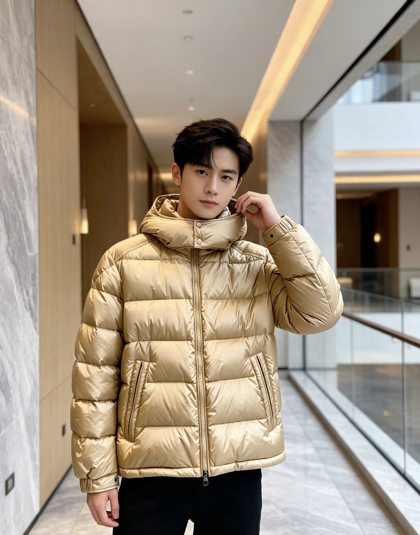 特级羽绒⬆️Moncler王牌经典,2026全新上市.Maya(全新科技尼龙)男士哑光短款羽绒夹克外套.限定卡其色. ⚠