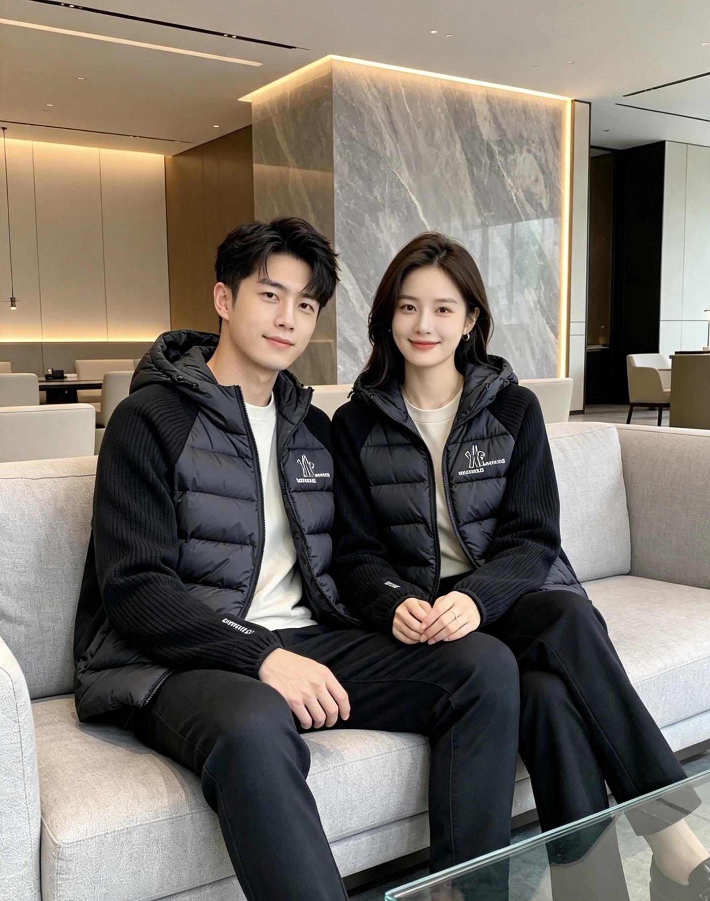 Moncler 蒙口 FW2026新款连帽拼羽绒夹克外套。经典款，一件难求。采用原版定制面料，正身充90绒，拼接设计，时