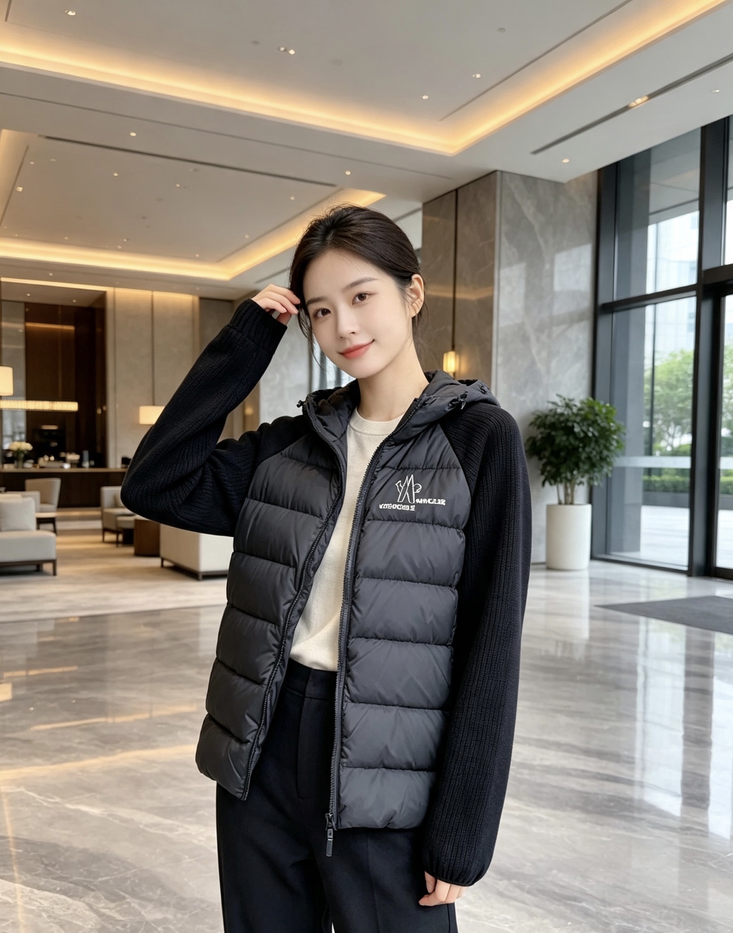 Moncler 蒙口 FW2026新款连帽拼羽绒夹克外套。经典款，一件难求。采用原版定制面料，正身充90绒，拼接设计，时