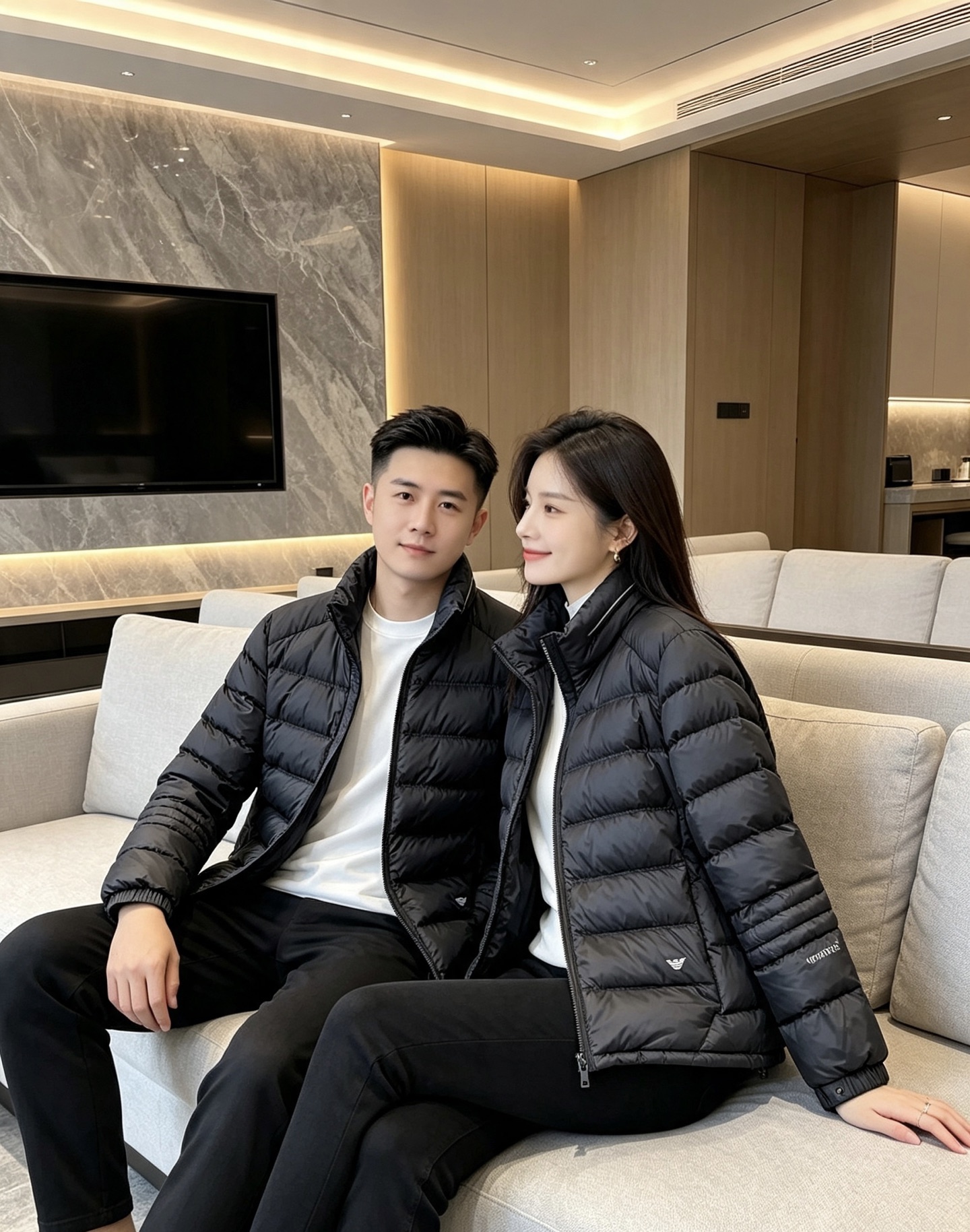Armani 阿玛尼 2026秋冬专柜同步新品发布，最新款立领羽绒服出货，全部原版购入，无论面料和辅料，真正做到了1:1