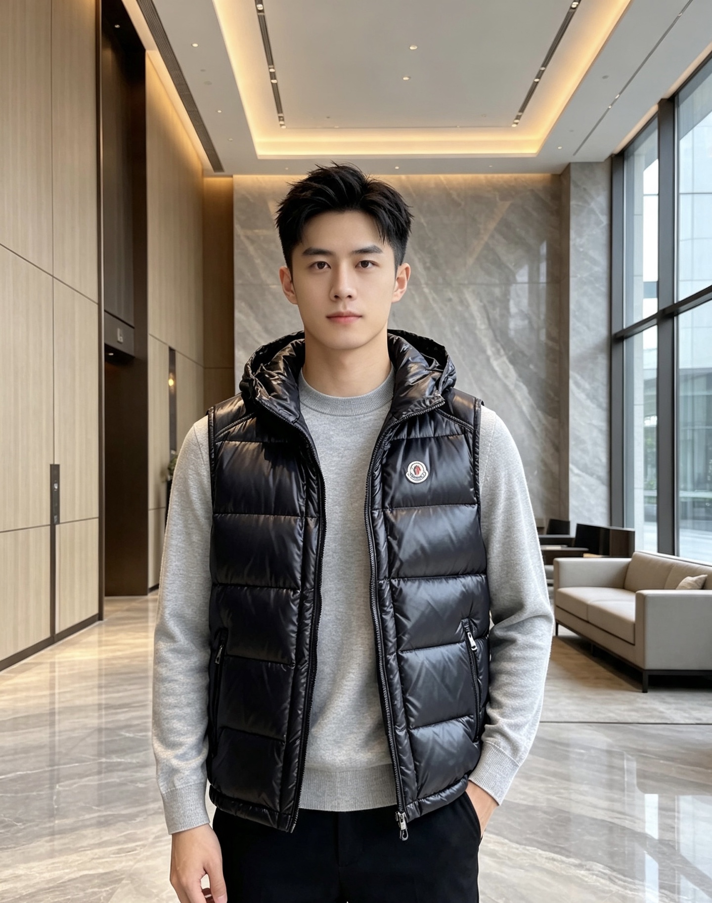 特级羽绒⬆️Moncler Bormes(贸易公司渠道订单)男士连帽羽绒马甲.连帽可脱卸.可变立领马甲.不讲面料/不讲五 特级羽绒⬆️Moncler Bormes(贸易公司渠道订单)男士连帽羽绒马甲.连帽可脱卸.可变立领马甲.不讲面料/不讲五
