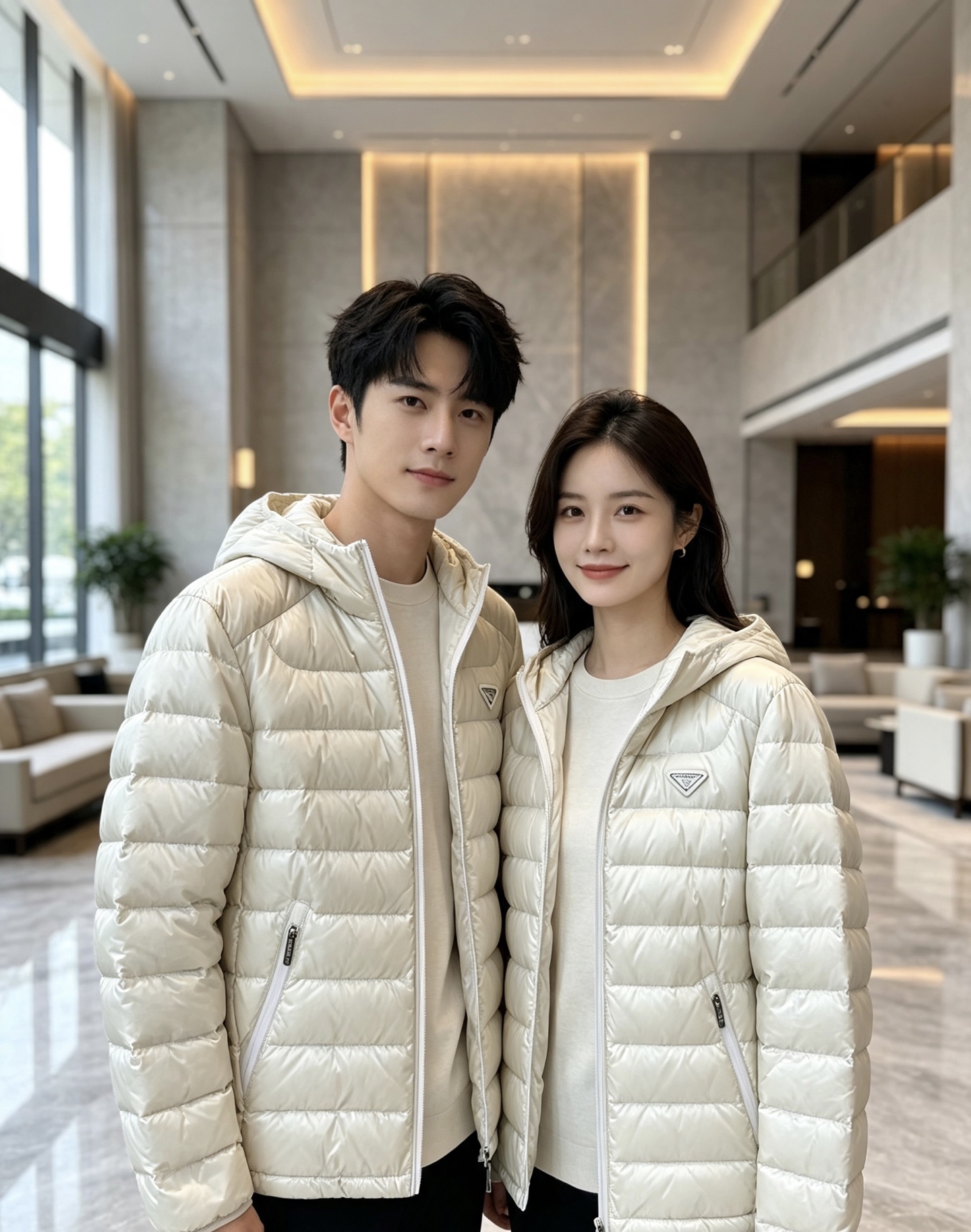 Prada 普拉达 2026秋冬新款三角标连帽轻薄羽绒,米白/酒红/藏蓝/黑四色男女同款。 横条分仓充绒,不跑绒不臃肿; Prada 普拉达 2026秋冬新款三角标连帽轻薄羽绒,米白/酒红/藏蓝/黑四色男女同款。 横条分仓充绒,不跑绒不臃肿;
