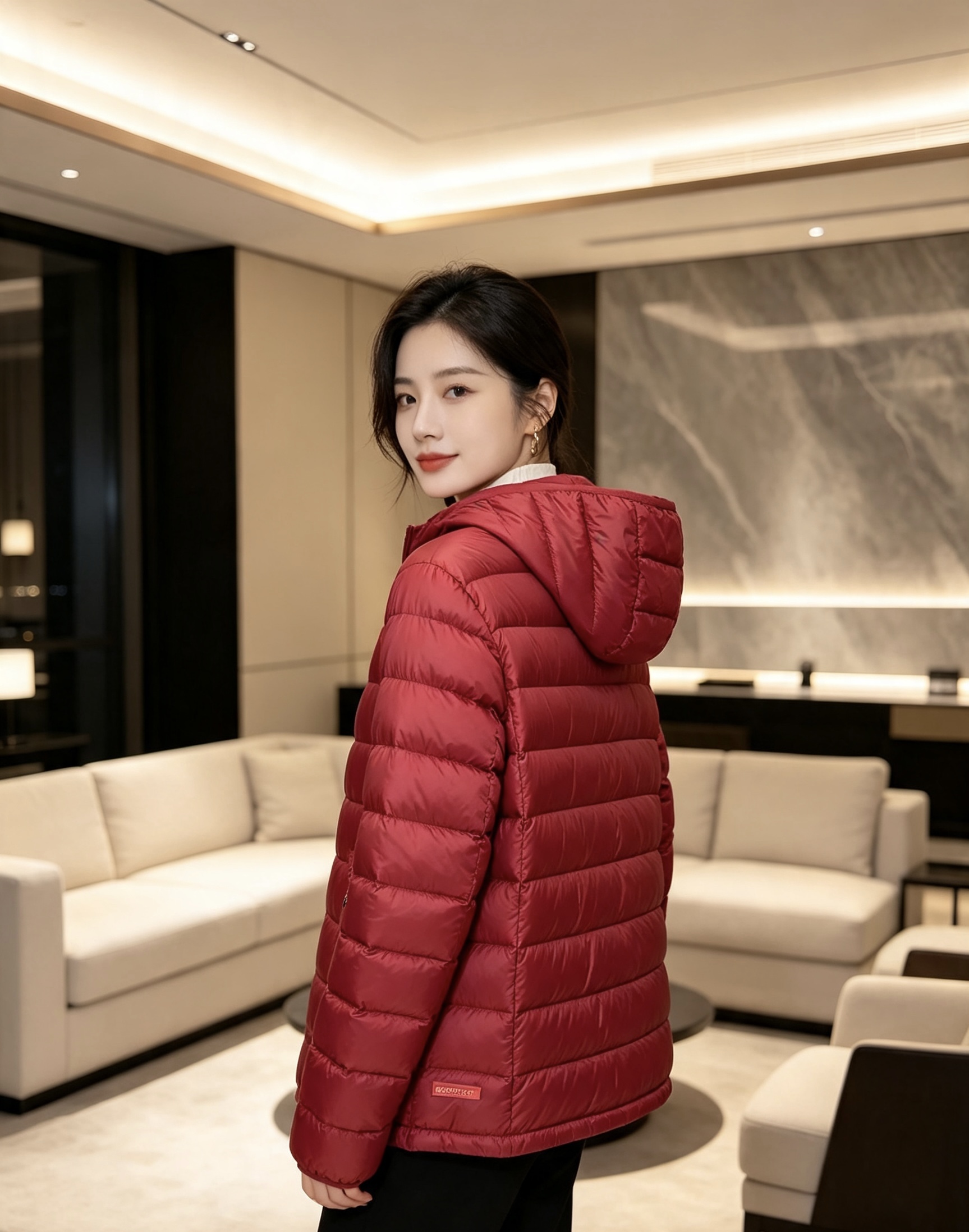 Prada 普拉达 2026秋冬新款三角标连帽轻薄羽绒,米白/酒红/藏蓝/黑四色男女同款。 横条分仓充绒,不跑绒不臃肿; Prada 普拉达 2026秋冬新款三角标连帽轻薄羽绒,米白/酒红/藏蓝/黑四色男女同款。 横条分仓充绒,不跑绒不臃肿;