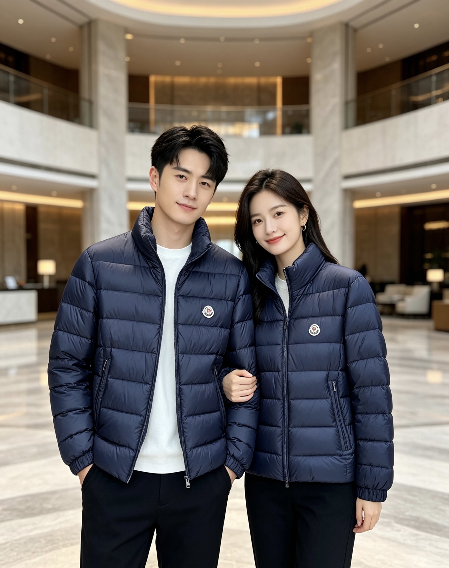 Moncler 蒙口 2026秋冬新款｜男士立领轻薄羽绒服上新 蒙口经典横条轻羽绒，藏青/黑双色齐发 极简立领防风设计，