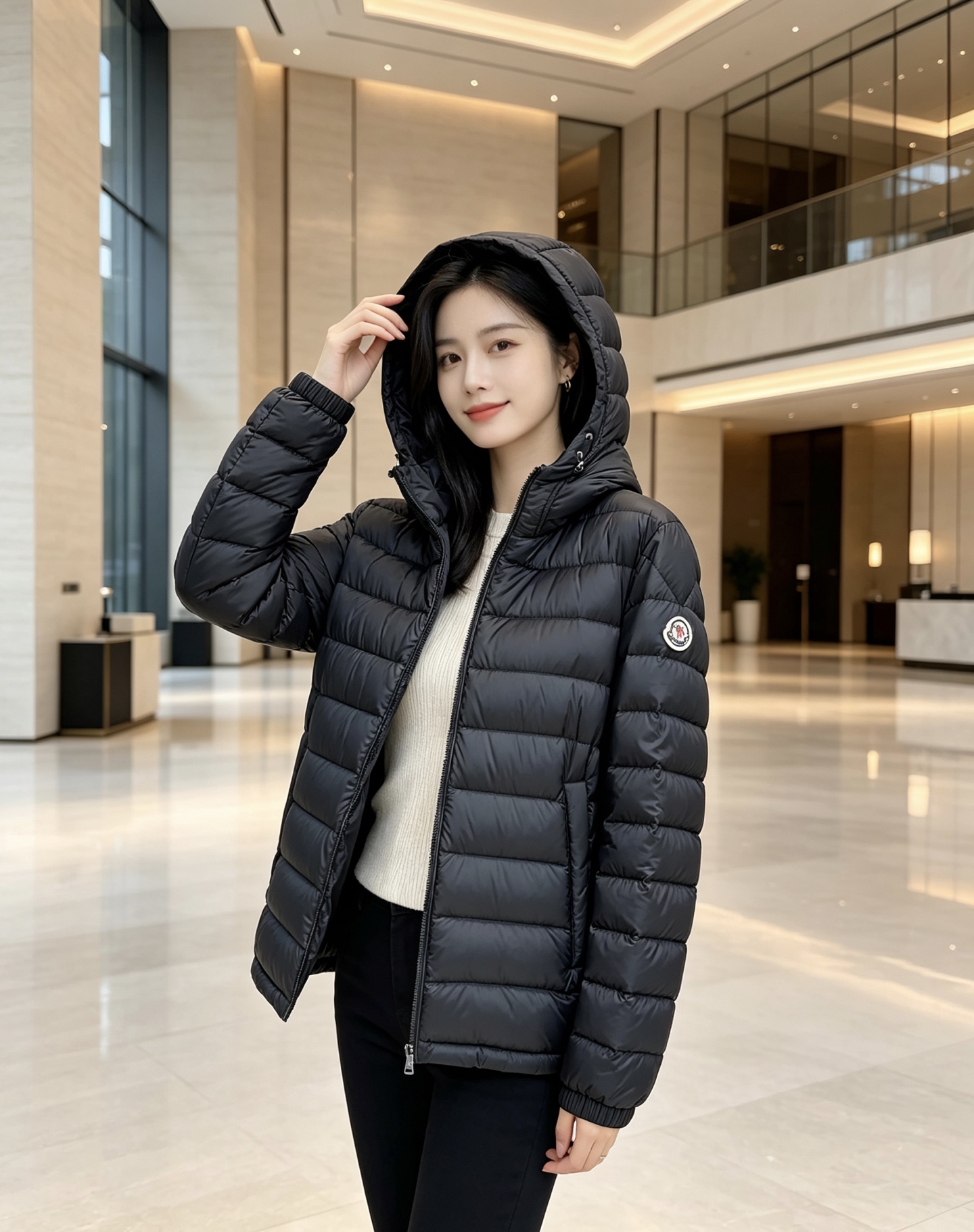 Moncler 蒙口 2026秋冬新款|连帽轻薄横条羽绒上新 米白/藏青双色 男女都能驾驭 可调节抽绳连帽,大风天护住头 Moncler 蒙口 2026秋冬新款|连帽轻薄横条羽绒上新 米白/藏青双色 男女都能驾驭 可调节抽绳连帽,大风天护住头