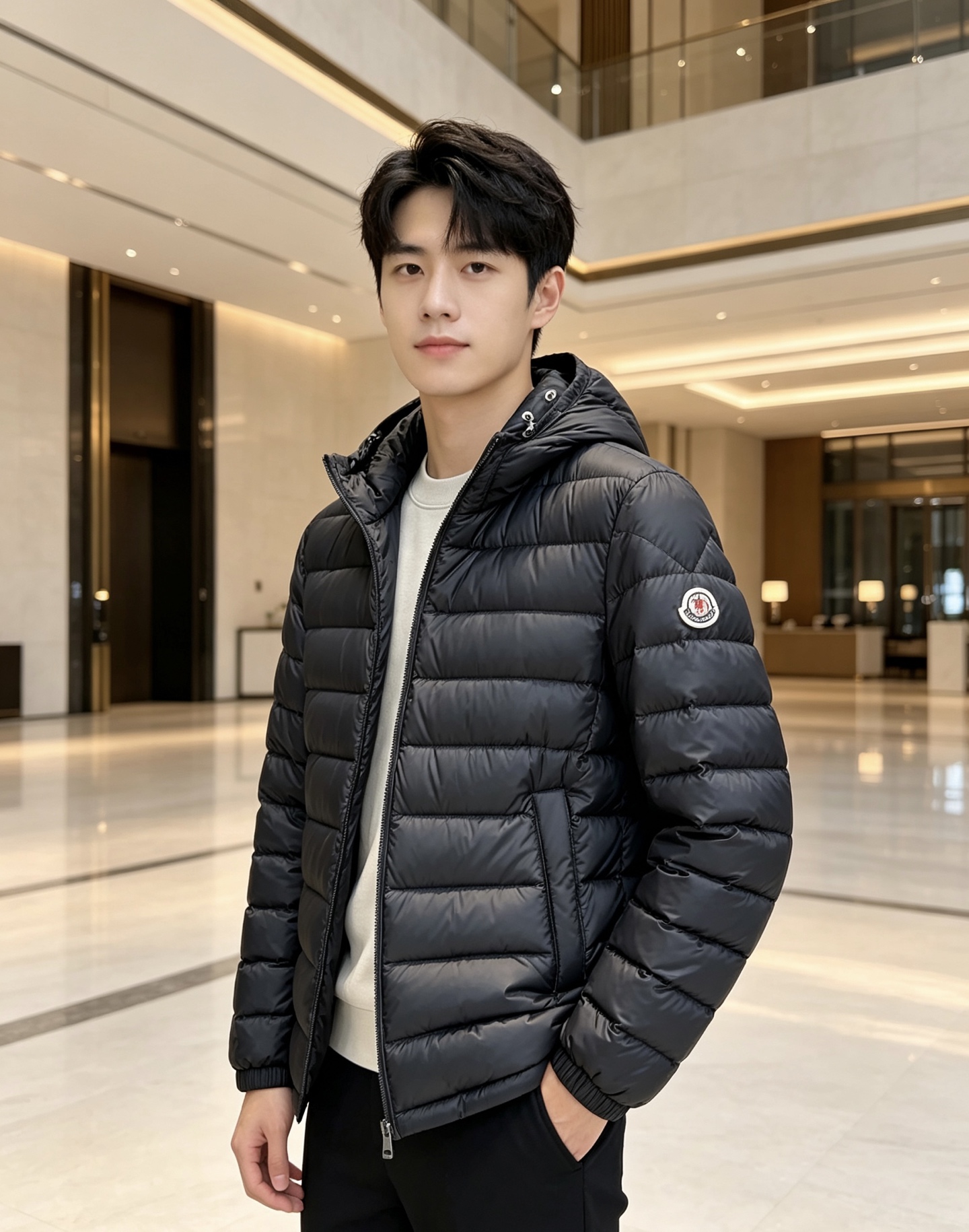 Moncler 蒙口 2026秋冬新款|连帽轻薄横条羽绒上新 米白/藏青双色 男女都能驾驭 可调节抽绳连帽,大风天护住头 Moncler 蒙口 2026秋冬新款|连帽轻薄横条羽绒上新 米白/藏青双色 男女都能驾驭 可调节抽绳连帽,大风天护住头