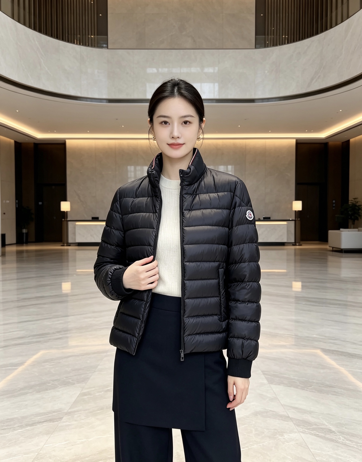 Moncler 蒙口 2026秋冬新品|棒球领轻羽绒夹克 撞色织带领精致点缀,横格均匀锁绒 罗纹收口防风设计,轻便柔和 Moncler 蒙口 2026秋冬新品|棒球领轻羽绒夹克 撞色织带领精致点缀,横格均匀锁绒 罗纹收口防风设计,轻便柔和
