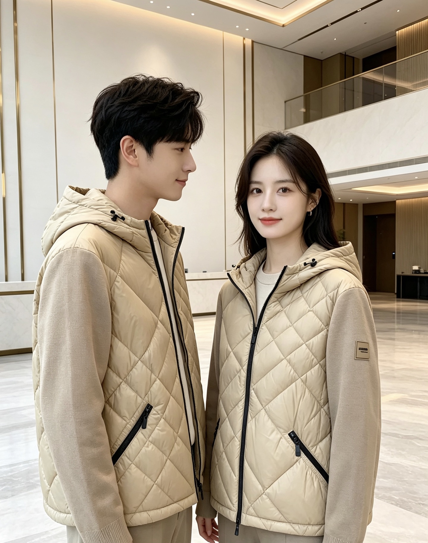 Burberry 巴宝莉 2026秋冬轻熟风菱格连帽羽绒服,菱形分格充绒,上身轻盈蓬松不压身;衣身羽绒面料搭配针织拼接衣 Burberry 巴宝莉 2026秋冬轻熟风菱格连帽羽绒服,菱形分格充绒,上身轻盈蓬松不压身;衣身羽绒面料搭配针织拼接衣