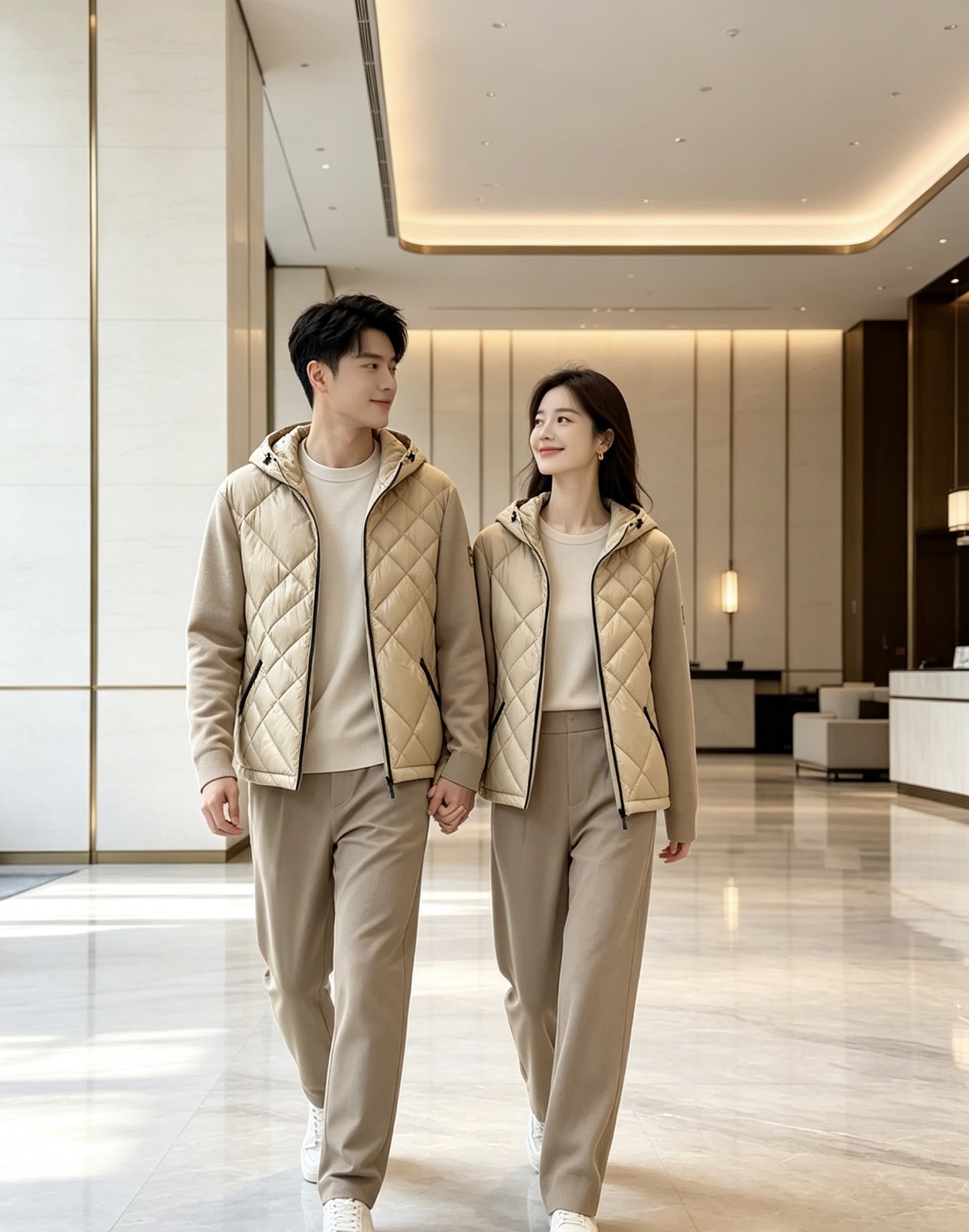 Burberry 巴宝莉 2026秋冬轻熟风菱格连帽羽绒服,菱形分格充绒,上身轻盈蓬松不压身;衣身羽绒面料搭配针织拼接衣 Burberry 巴宝莉 2026秋冬轻熟风菱格连帽羽绒服,菱形分格充绒,上身轻盈蓬松不压身;衣身羽绒面料搭配针织拼接衣