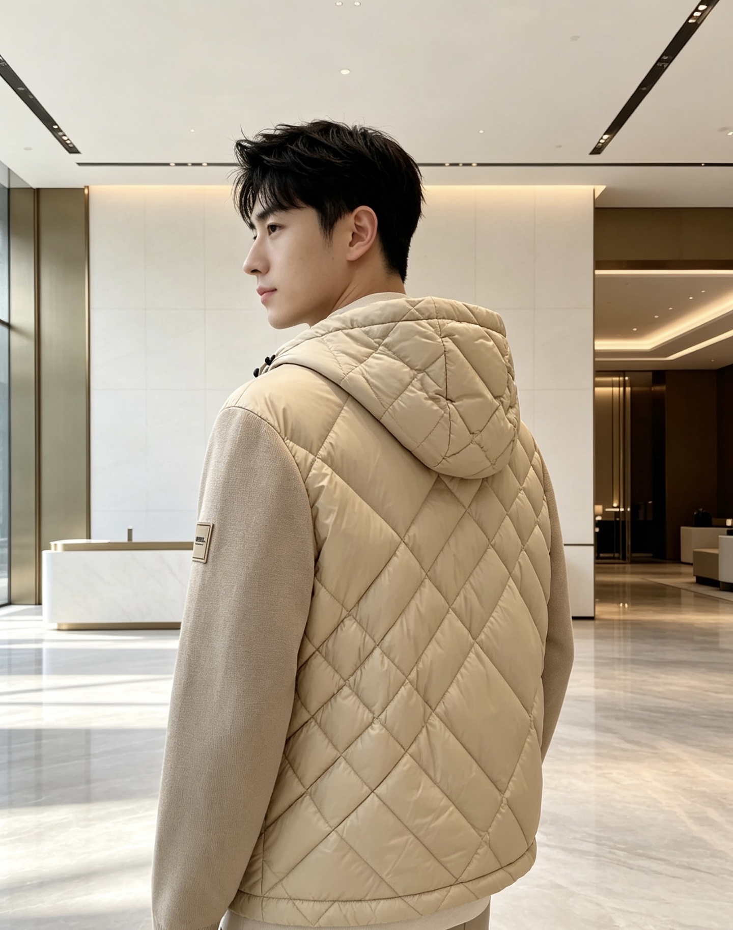 Burberry 巴宝莉 2026秋冬轻熟风菱格连帽羽绒服,菱形分格充绒,上身轻盈蓬松不压身;衣身羽绒面料搭配针织拼接衣 Burberry 巴宝莉 2026秋冬轻熟风菱格连帽羽绒服,菱形分格充绒,上身轻盈蓬松不压身;衣身羽绒面料搭配针织拼接衣