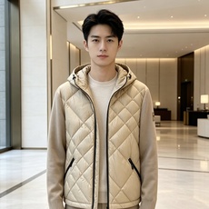 Burberry 巴宝莉 2026秋冬轻熟风菱格连帽羽绒服,菱形分格充绒,上身轻盈蓬松不压身;衣身羽绒面料搭配针织拼接衣 Burberry 巴宝莉 2026秋冬轻熟风菱格连帽羽绒服,菱形分格充绒,上身轻盈蓬松不压身;衣身羽绒面料搭配针织拼接衣