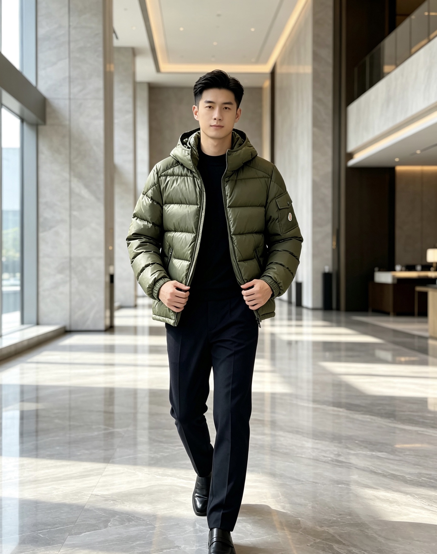 moncler 蒙口 2026秋冬新款连帽羽绒服 军绿、亮黑双色,风格区分清晰,受众全覆盖。 高密防风防水面料,表层顺滑 moncler 蒙口 2026秋冬新款连帽羽绒服 军绿、亮黑双色,风格区分清晰,受众全覆盖。 高密防风防水面料,表层顺滑