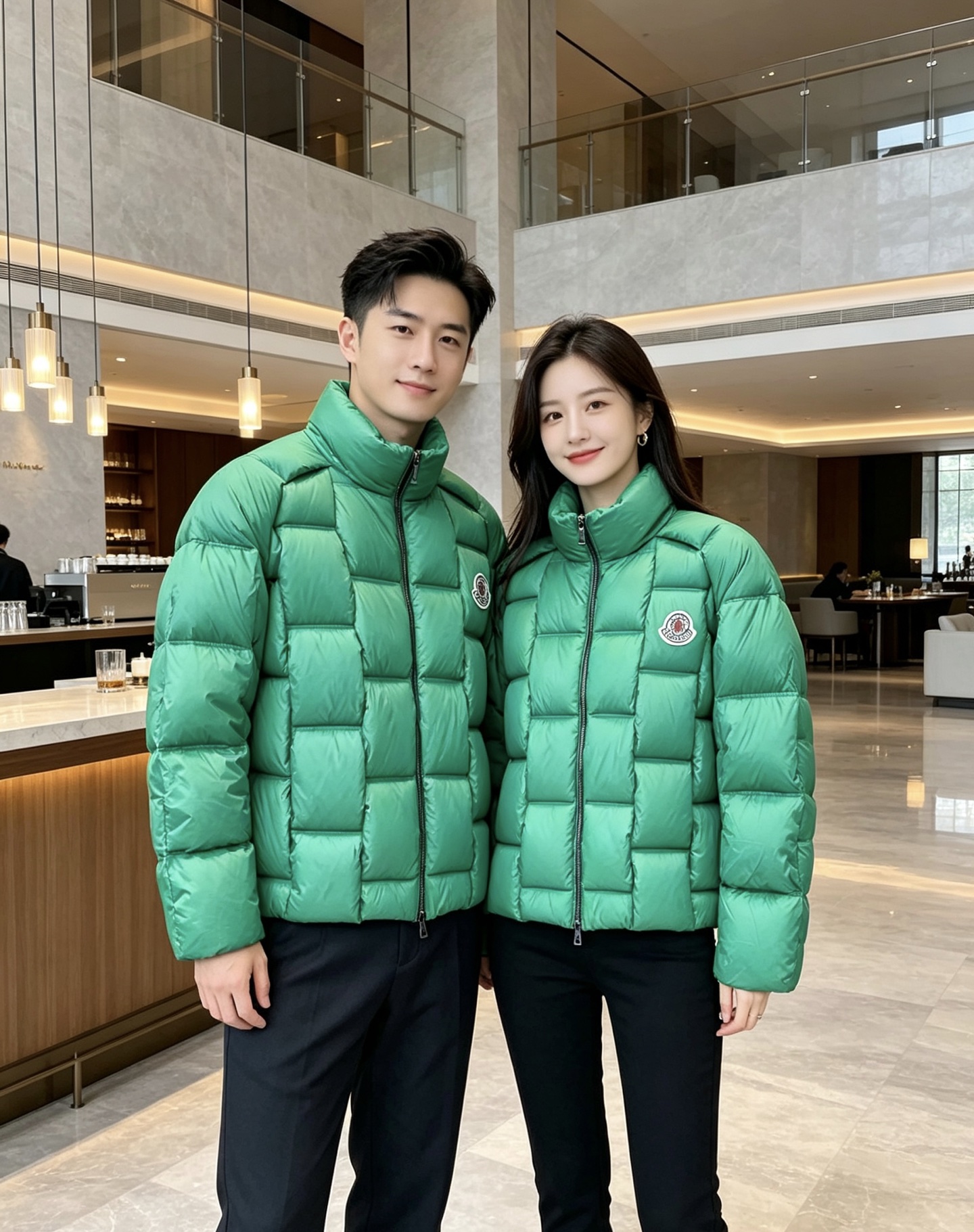 Moncler 蒙口 2026秋冬立领羽绒服上新 方格分仓锁绒，蓬松保暖不跑绒，上身轻盈不臃肿 加高立领+双头拉链防风，