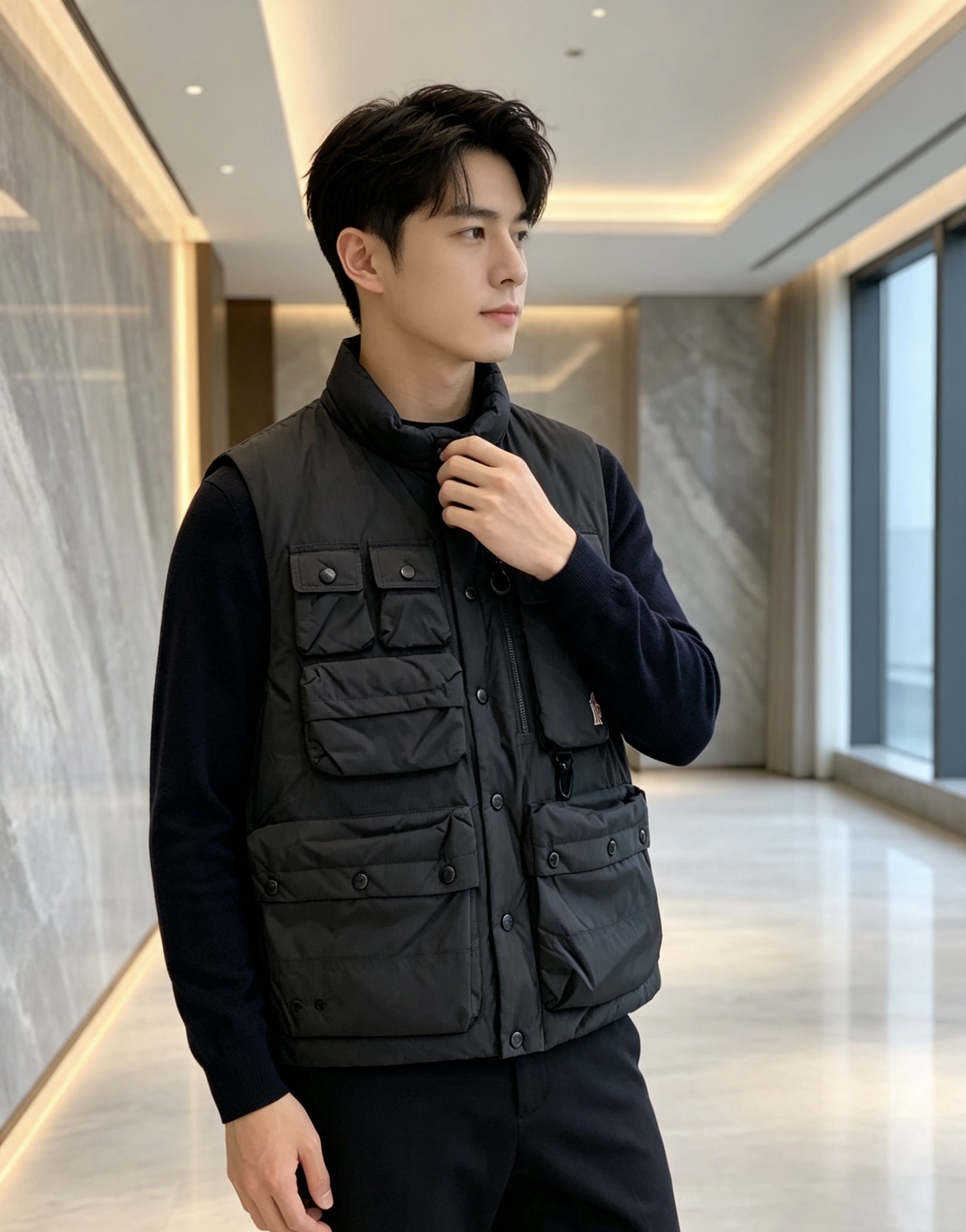 Moncler 蒙口 2026秋冬新款户外工装羽绒马甲上新✨ 填充90高纯度白鸭绒,轻盈保暖无臃肿感 多口袋工装立体剪裁 Moncler 蒙口 2026秋冬新款户外工装羽绒马甲上新✨ 填充90高纯度白鸭绒,轻盈保暖无臃肿感 多口袋工装立体剪裁