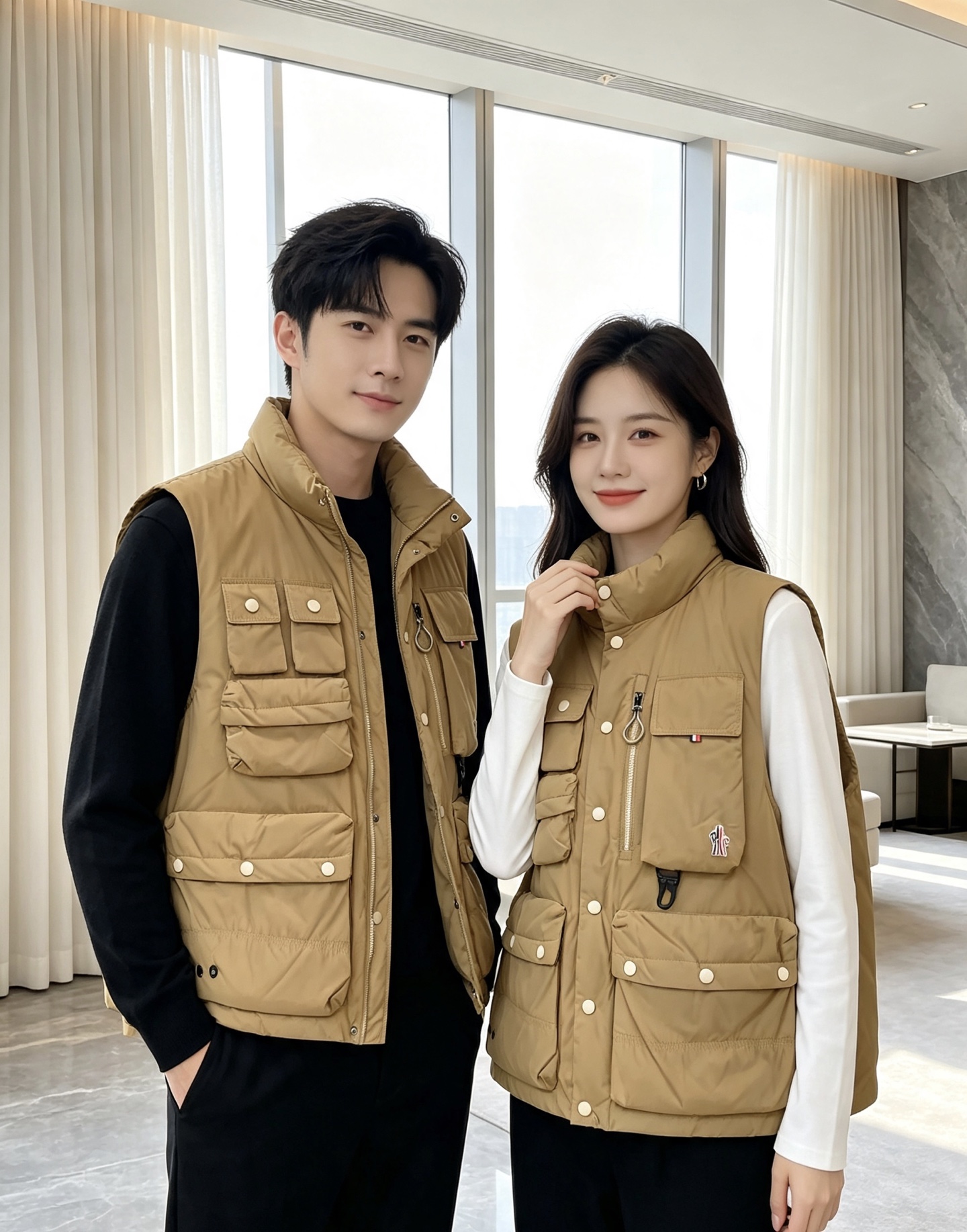 Moncler 蒙口 2026秋冬新款户外工装羽绒马甲上新✨ 填充90高纯度白鸭绒,轻盈保暖无臃肿感 多口袋工装立体剪裁 Moncler 蒙口 2026秋冬新款户外工装羽绒马甲上新✨ 填充90高纯度白鸭绒,轻盈保暖无臃肿感 多口袋工装立体剪裁